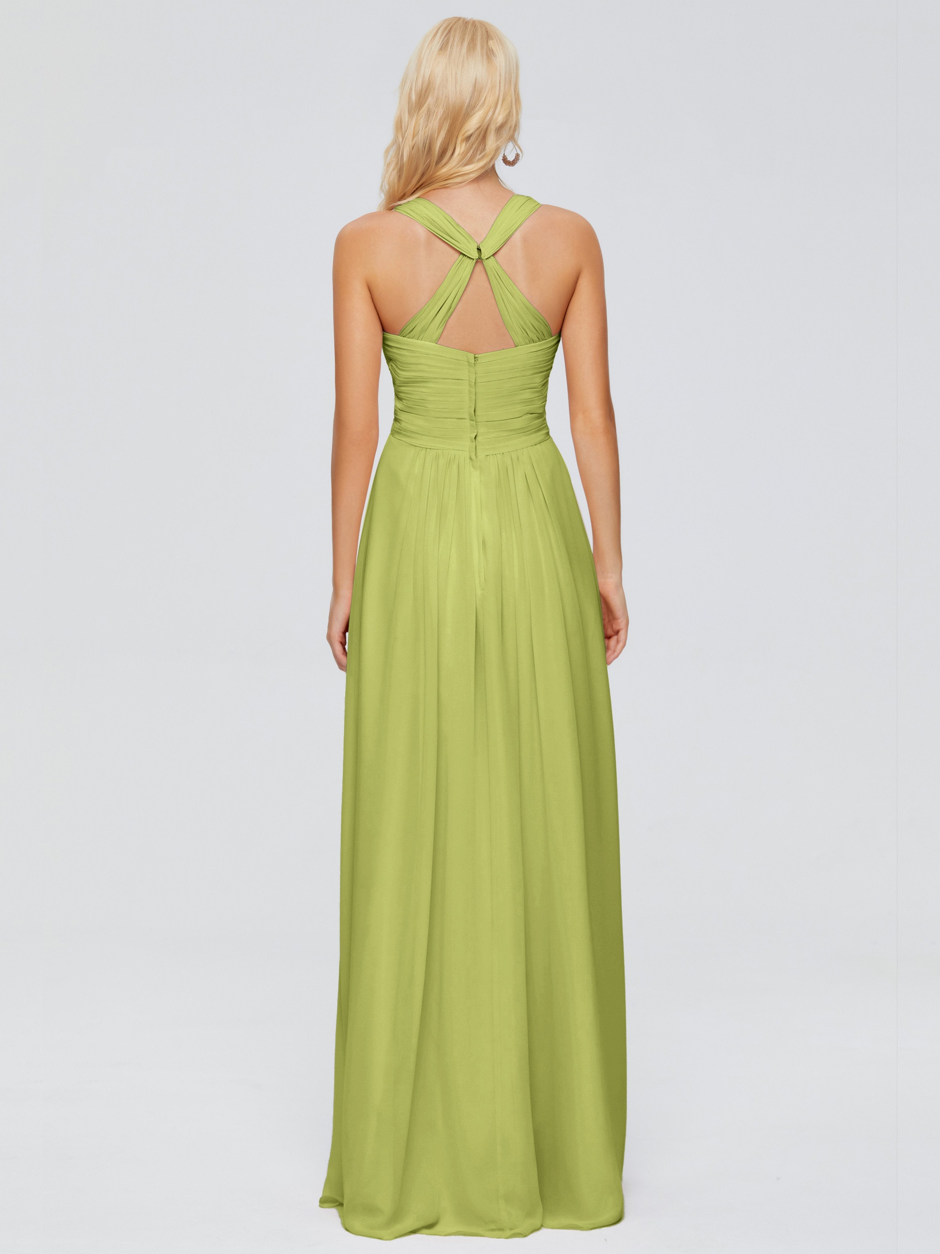 Josephine Spaghetti Straps Chiffon Bridesmaid Dresses