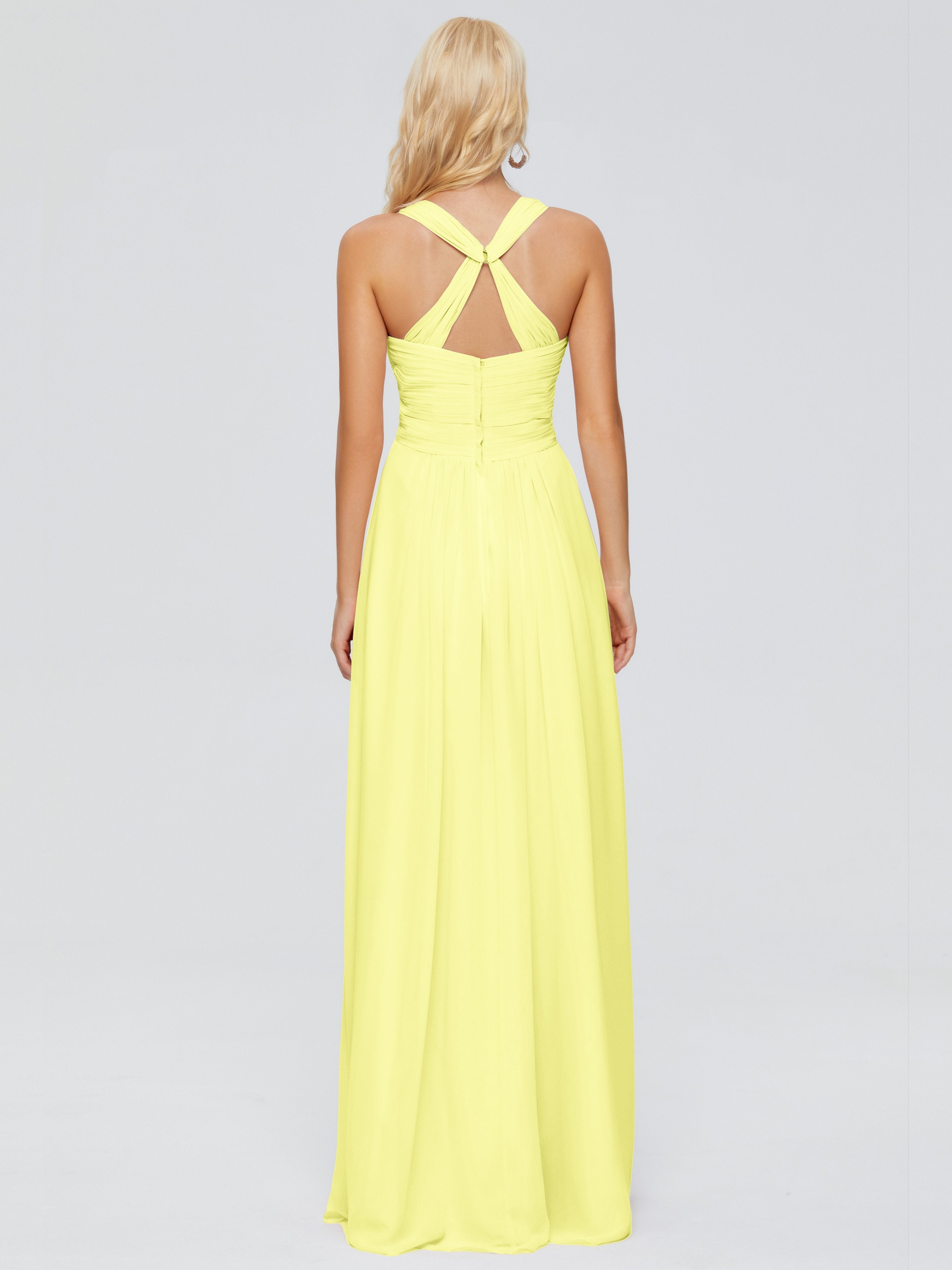 Josephine Spaghetti Straps Chiffon Bridesmaid Dresses