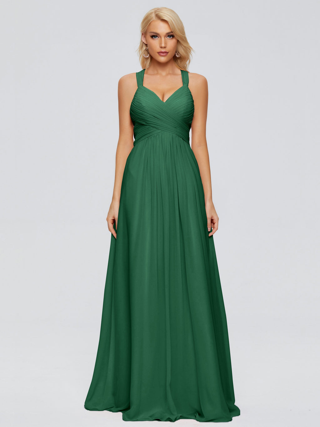 Josephine Spaghetti Straps Chiffon Bridesmaid Dresses
