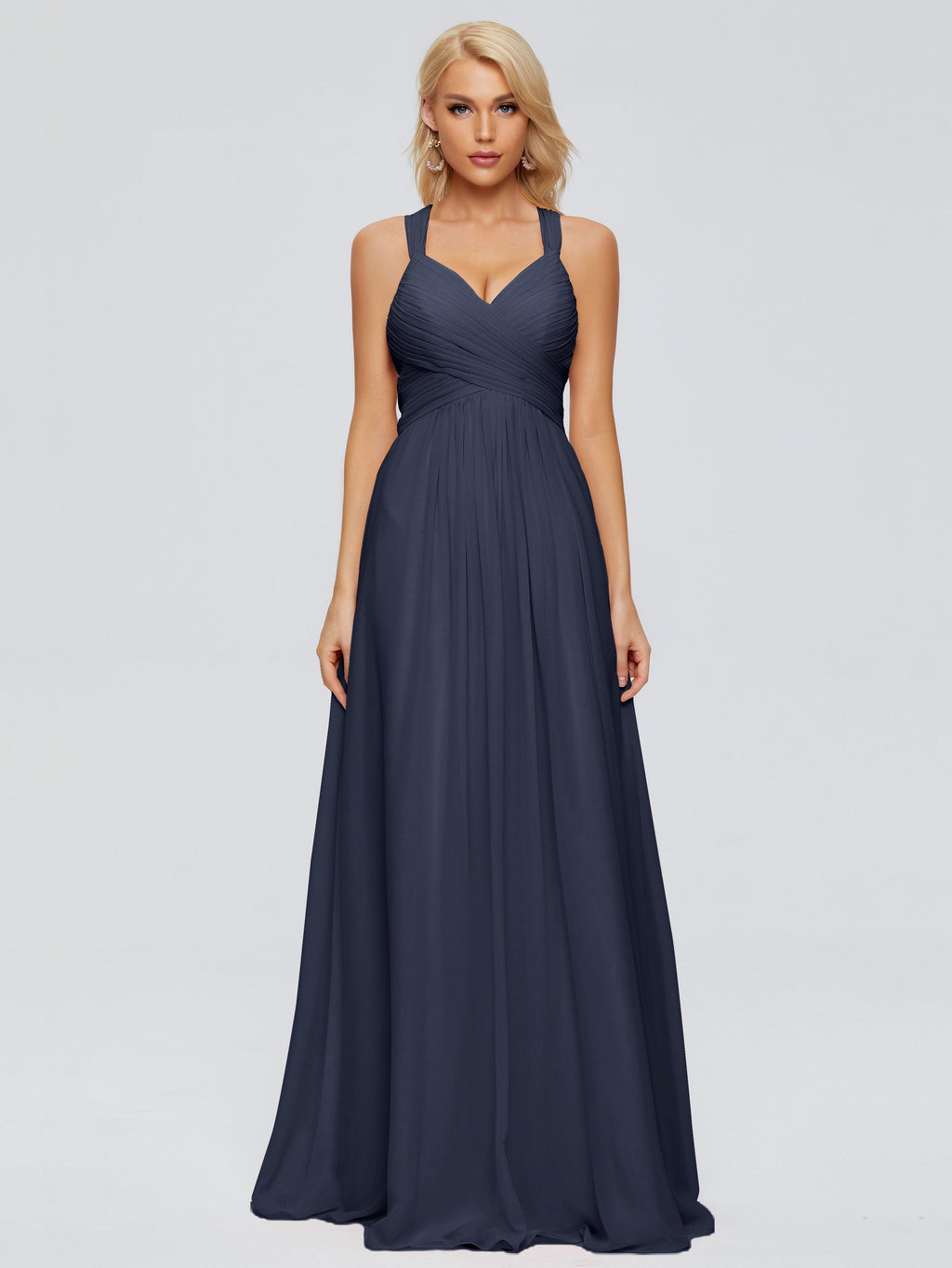 Josephine Spaghetti Straps Chiffon Bridesmaid Dresses