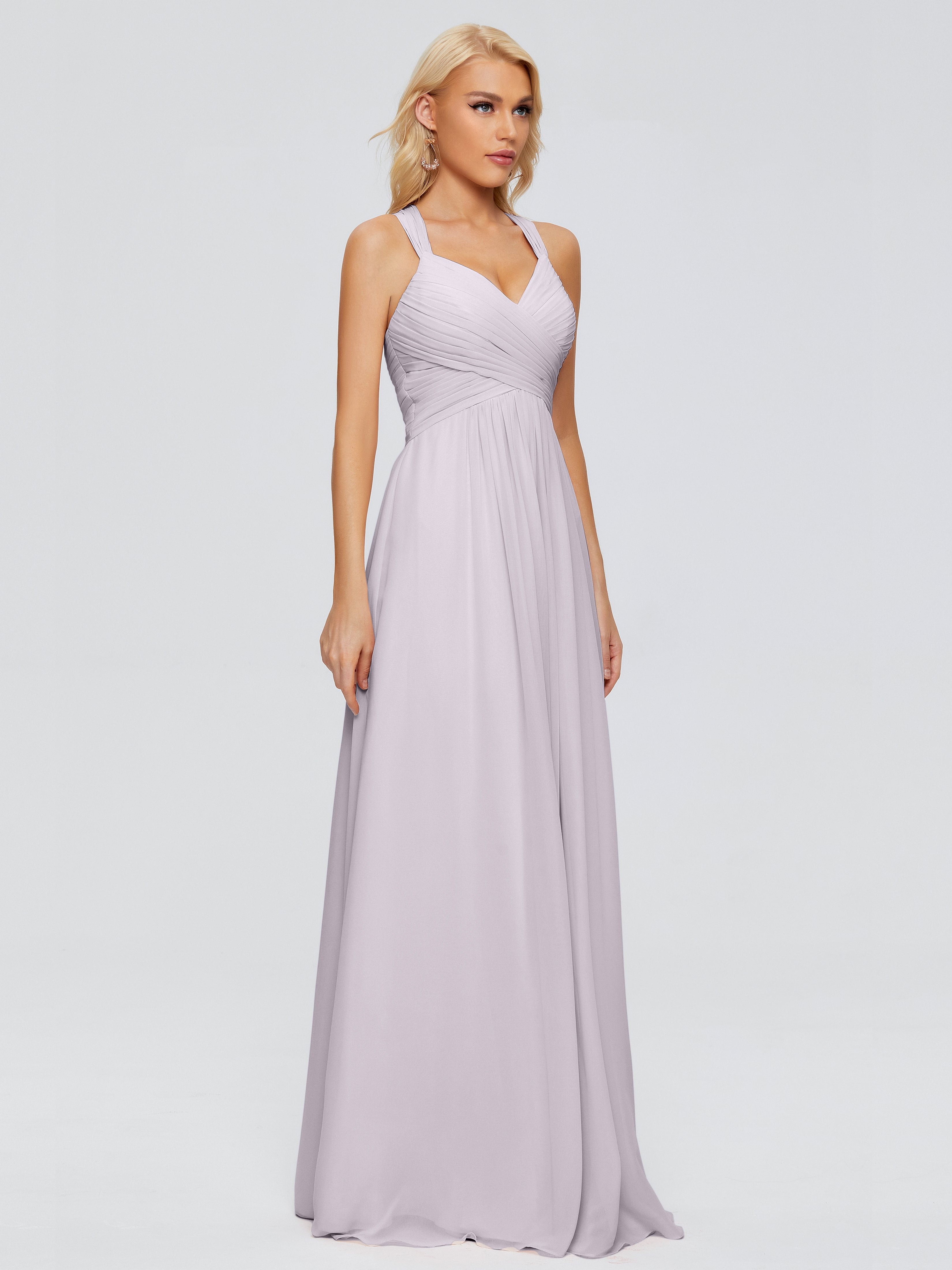 Josephine Spaghetti Straps Chiffon Bridesmaid Dresses