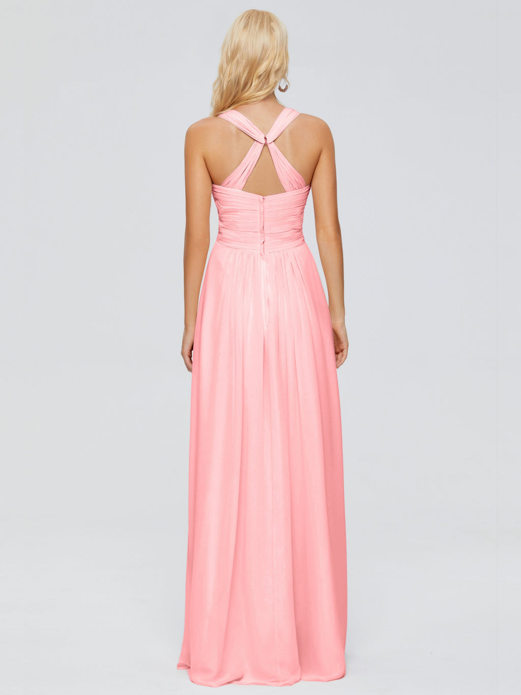 Josephine Spaghetti Straps Chiffon Bridesmaid Dresses