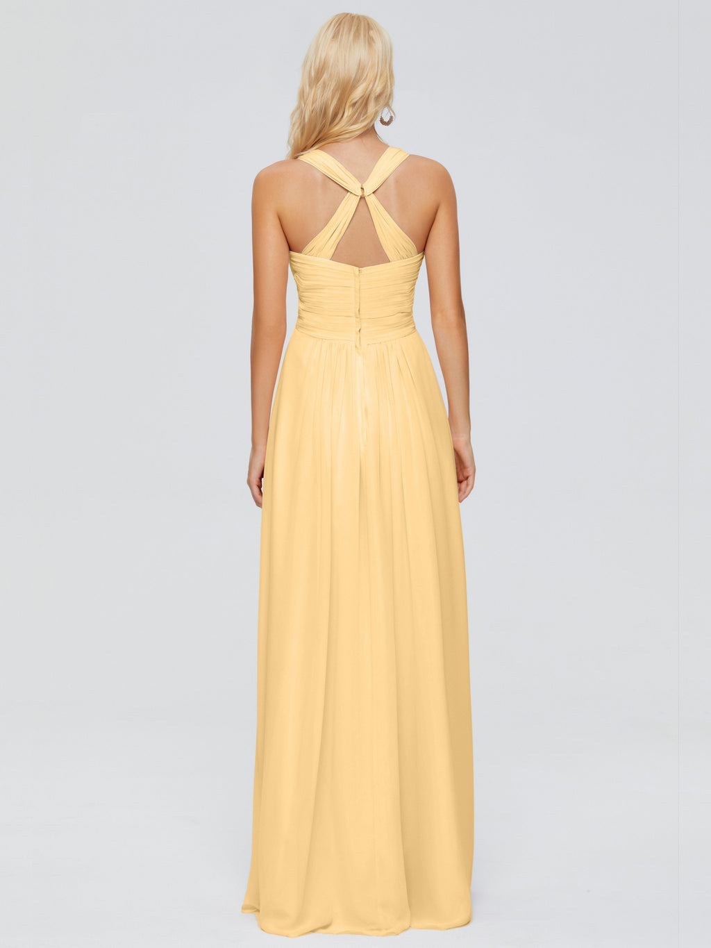 Josephine Spaghetti Straps Chiffon Bridesmaid Dresses