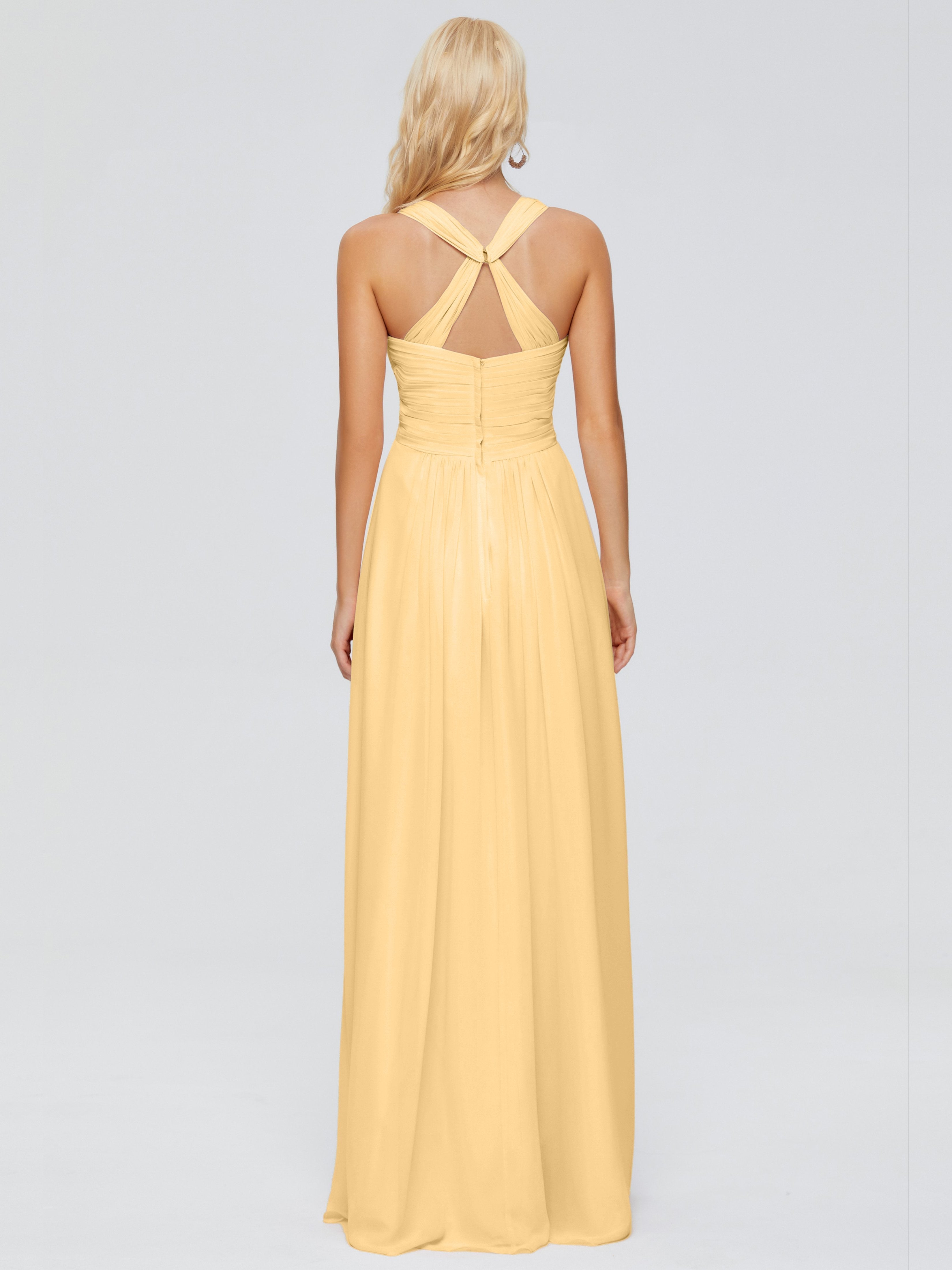 Josephine Spaghetti Straps Chiffon Bridesmaid Dresses