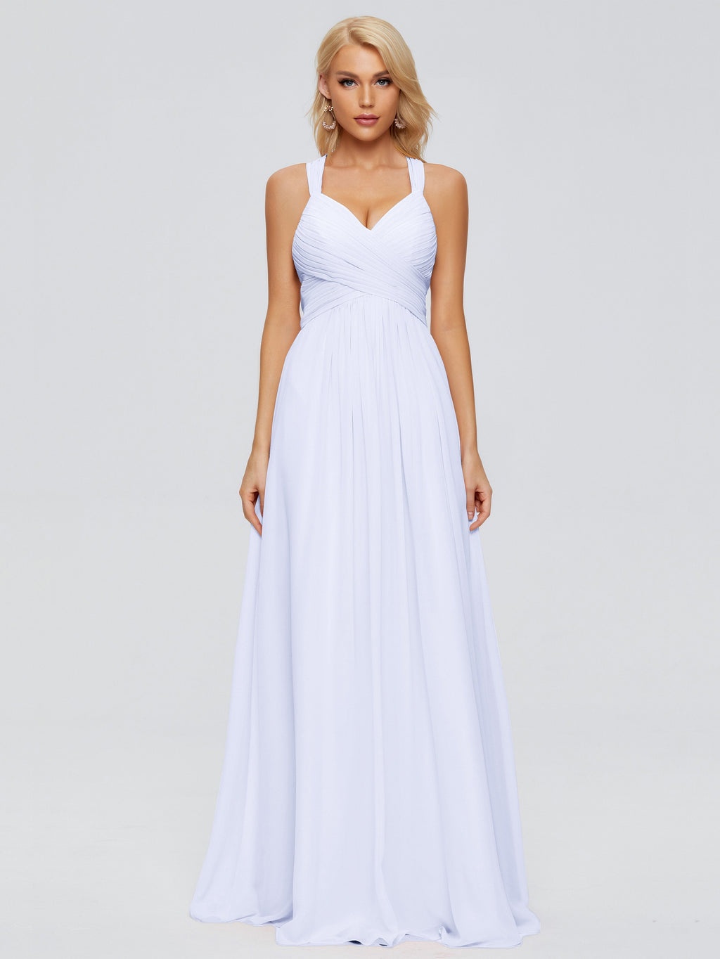 Josephine Spaghetti Straps Chiffon Bridesmaid Dresses