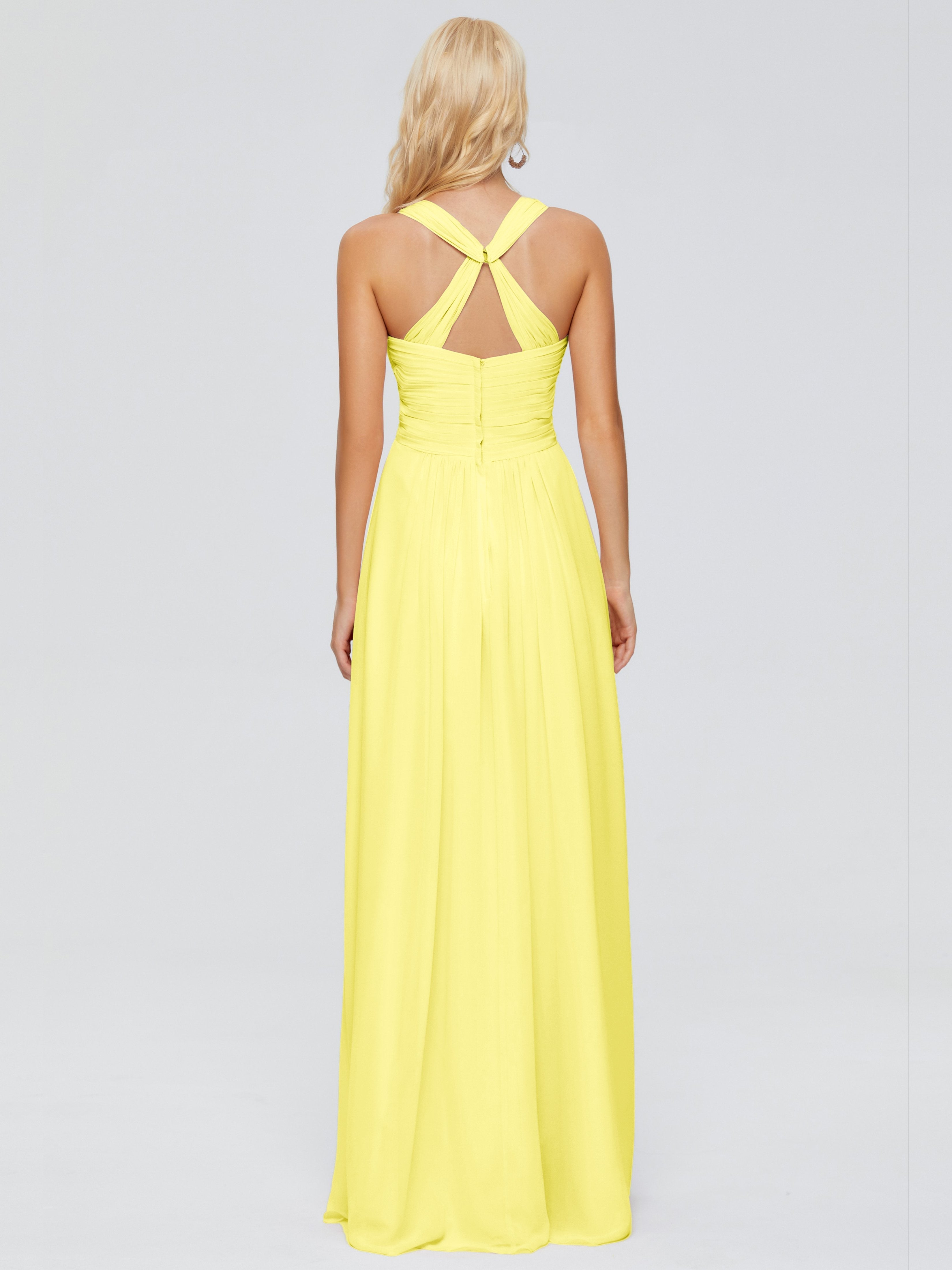 Josephine Spaghetti Straps Chiffon Bridesmaid Dresses