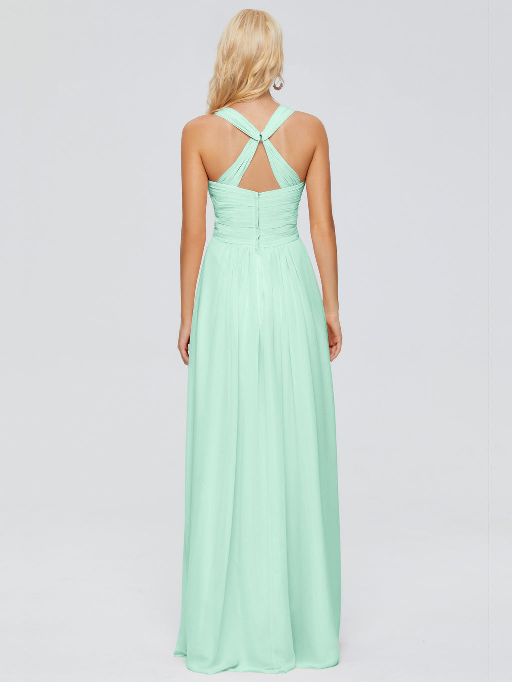 Josephine Spaghetti Straps Chiffon Bridesmaid Dresses