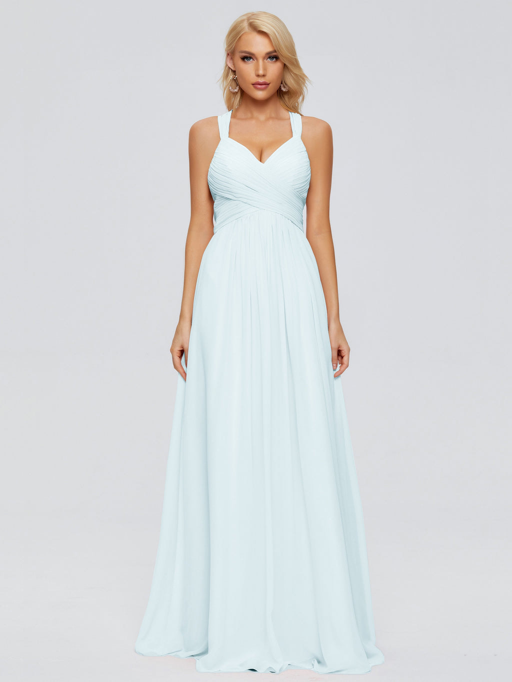Josephine Spaghetti Straps Chiffon Bridesmaid Dresses