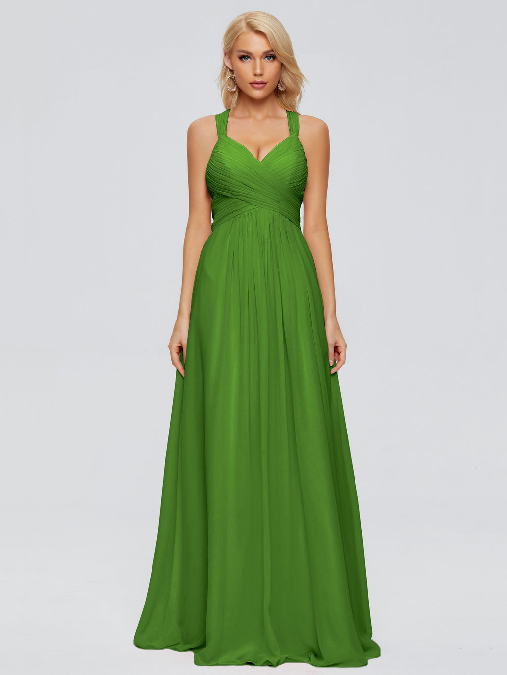 Josephine Spaghetti Straps Chiffon Bridesmaid Dresses
