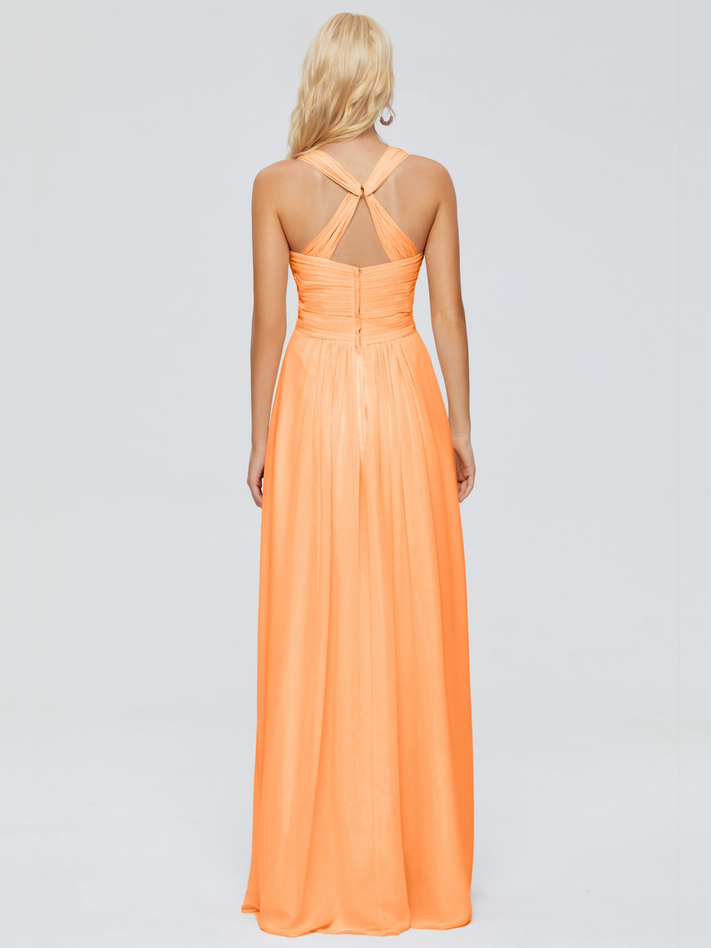 Josephine Spaghetti Straps Chiffon Bridesmaid Dresses