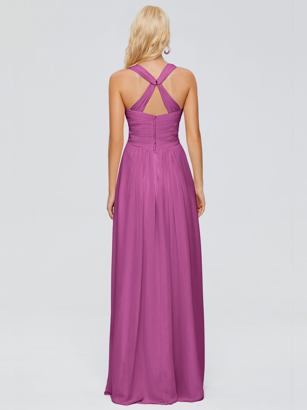 Josephine Spaghetti Straps Chiffon Bridesmaid Dresses