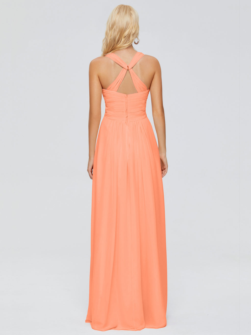 Josephine Spaghetti Straps Chiffon Bridesmaid Dresses