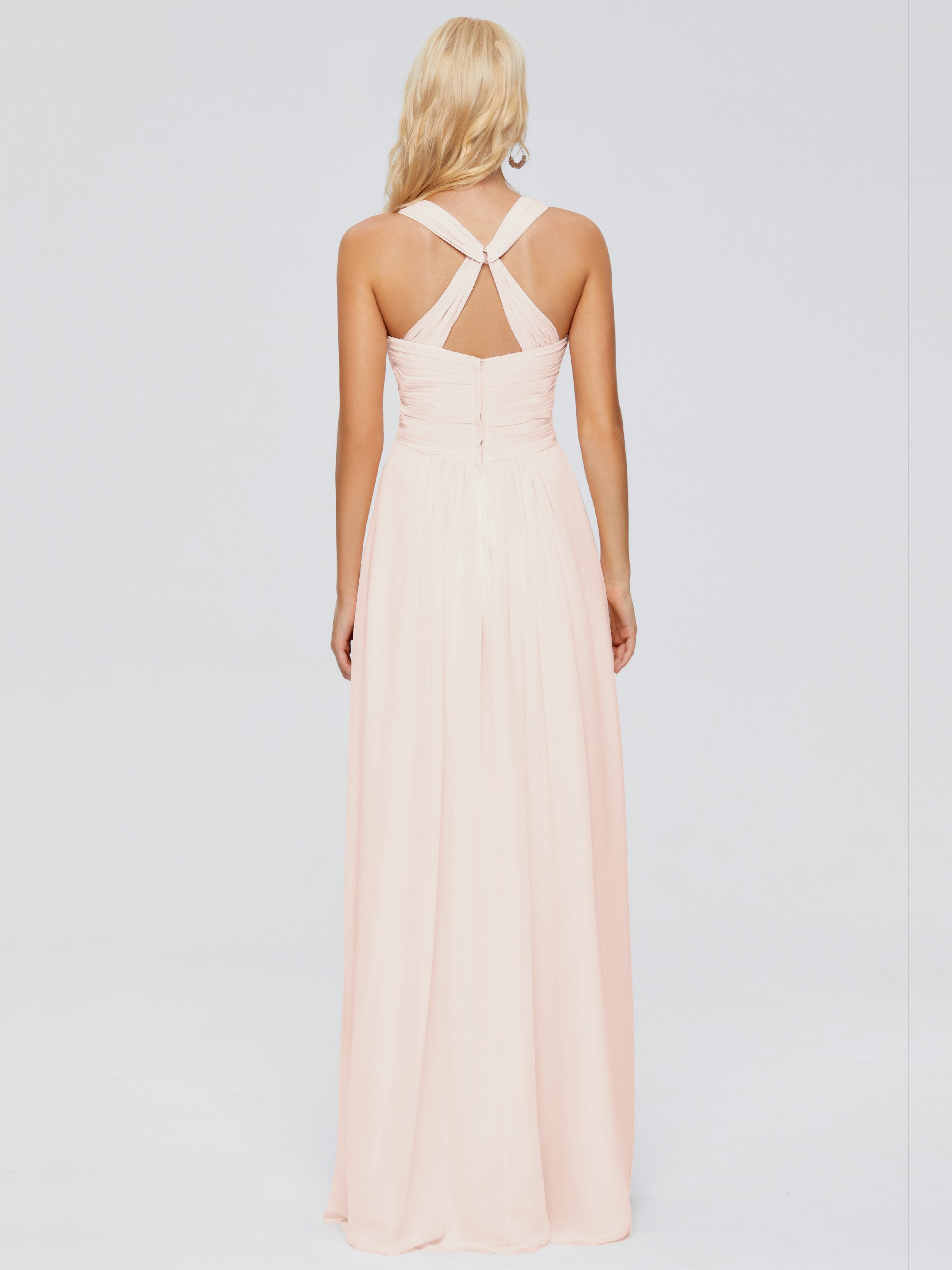 Josephine Spaghetti Straps Chiffon Bridesmaid Dresses