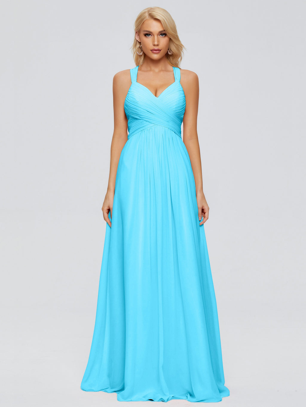 Josephine Spaghetti Straps Chiffon Bridesmaid Dresses