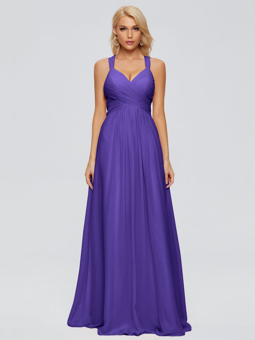 Josephine Spaghetti Straps Chiffon Bridesmaid Dresses