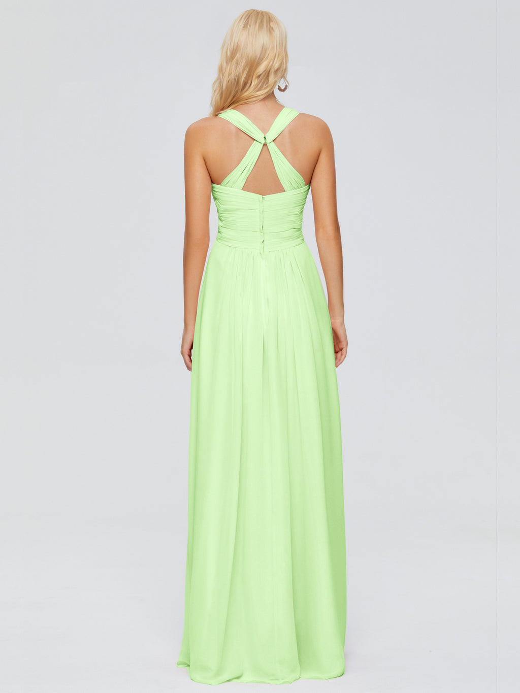 Josephine Spaghetti Straps Chiffon Bridesmaid Dresses