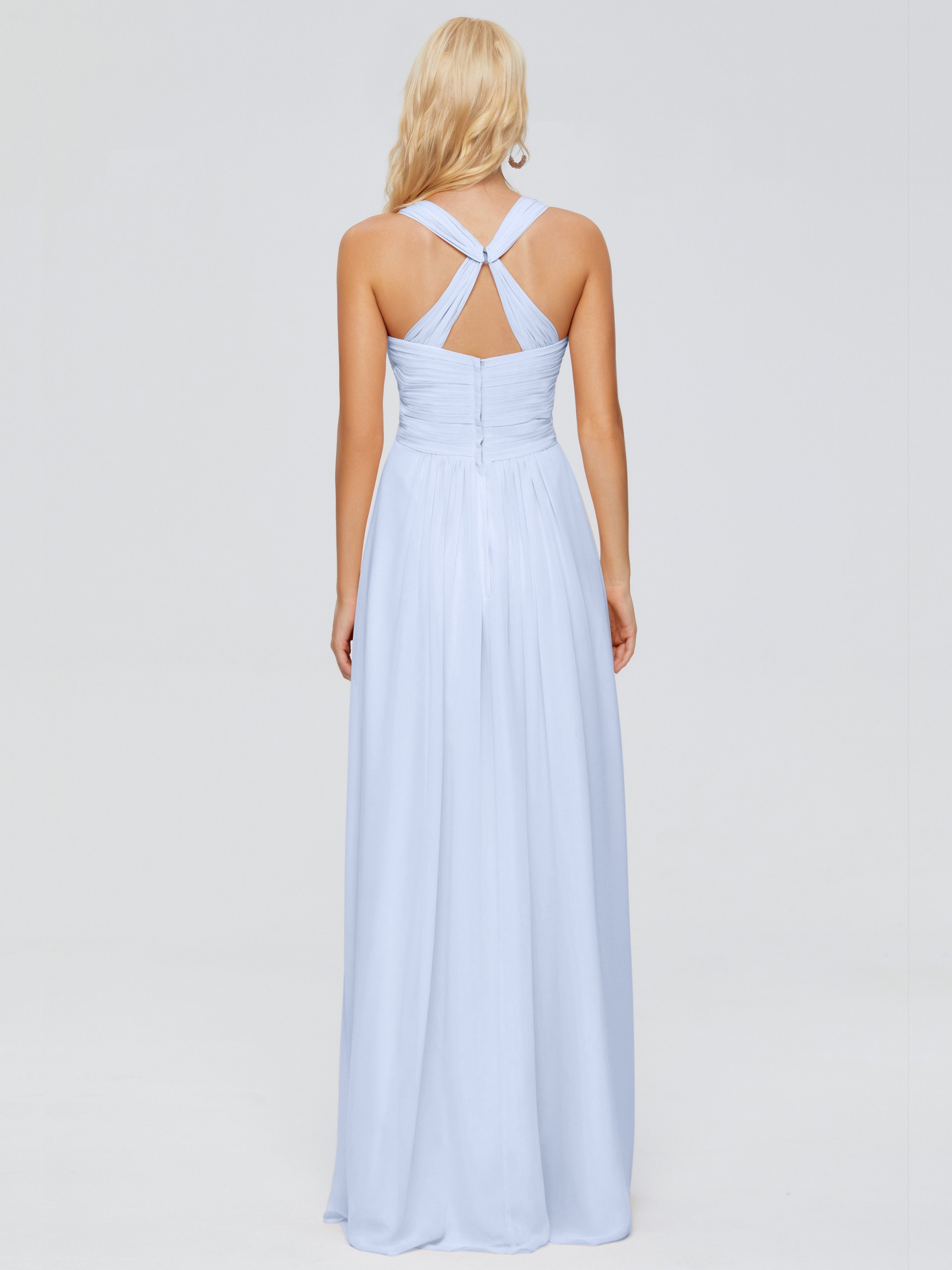 Josephine Spaghetti Straps Chiffon Bridesmaid Dresses