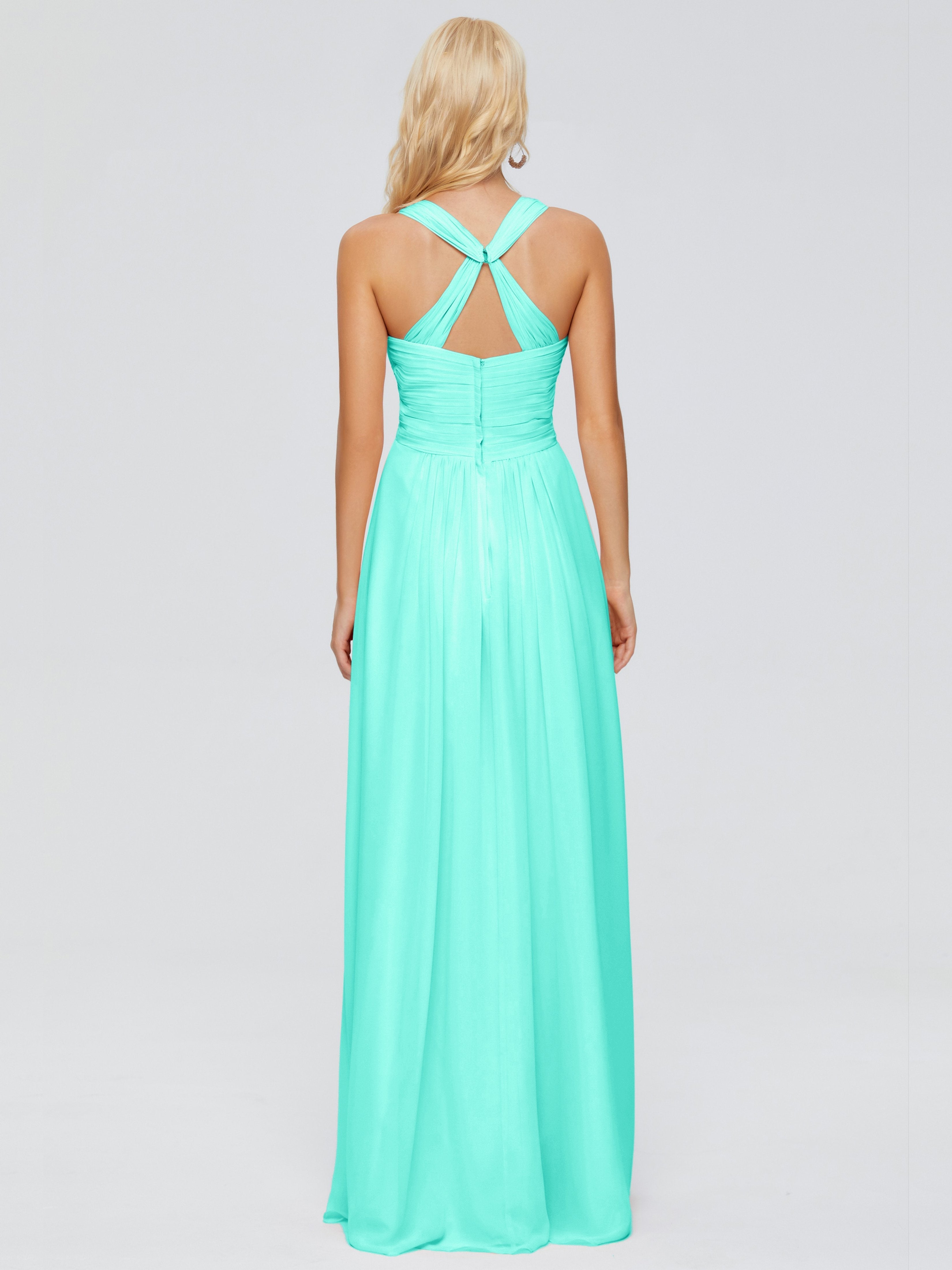 Josephine Spaghetti Straps Chiffon Bridesmaid Dresses