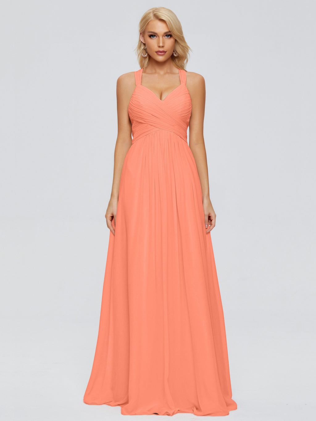Josephine Spaghetti Straps Chiffon Bridesmaid Dresses