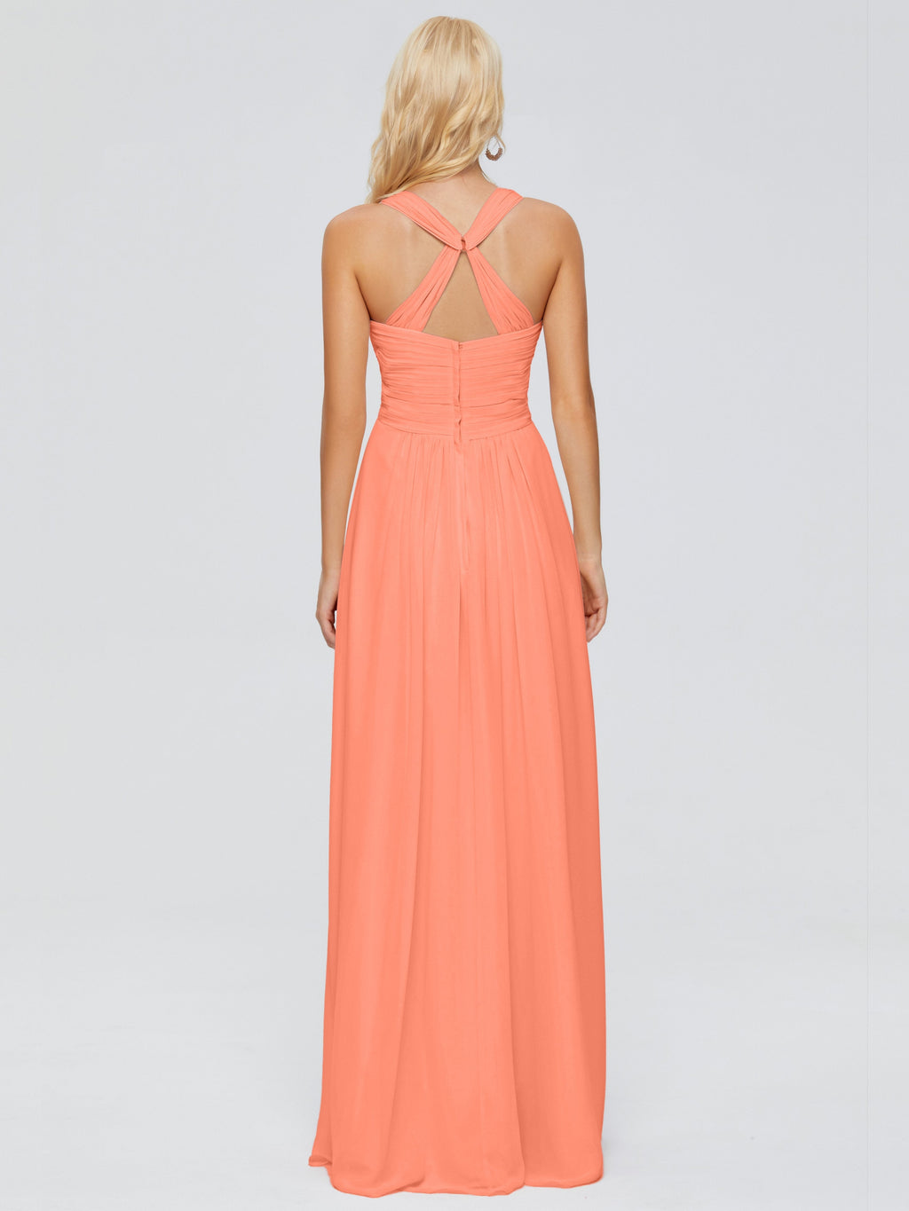 Josephine Spaghetti Straps Chiffon Bridesmaid Dresses
