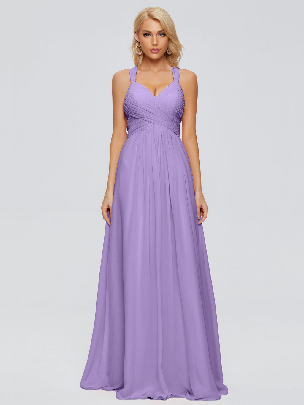 Josephine Spaghetti Straps Chiffon Bridesmaid Dresses