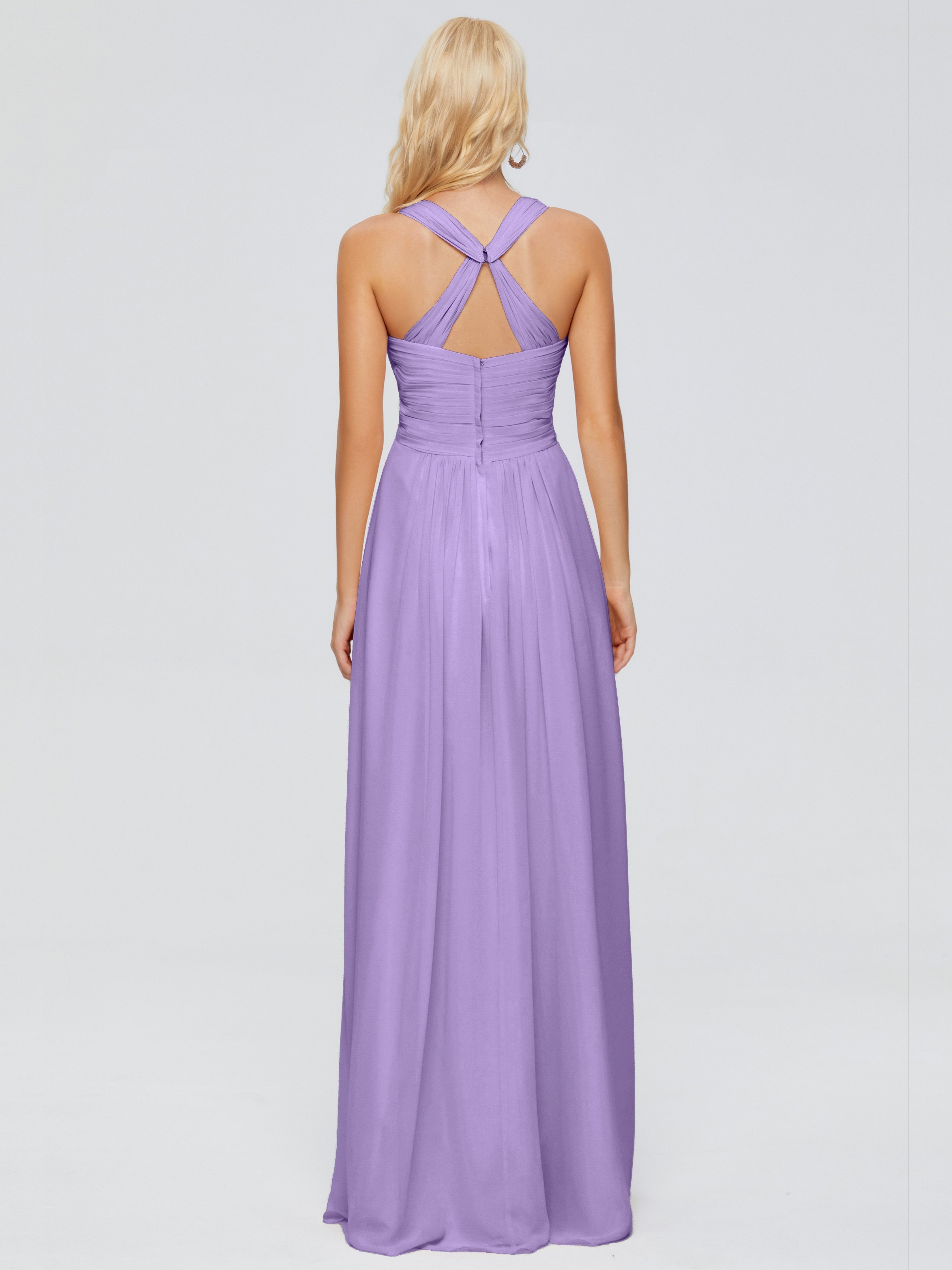 Josephine Spaghetti Straps Chiffon Bridesmaid Dresses