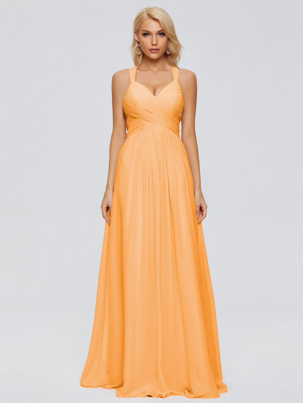 Josephine Spaghetti Straps Chiffon Bridesmaid Dresses