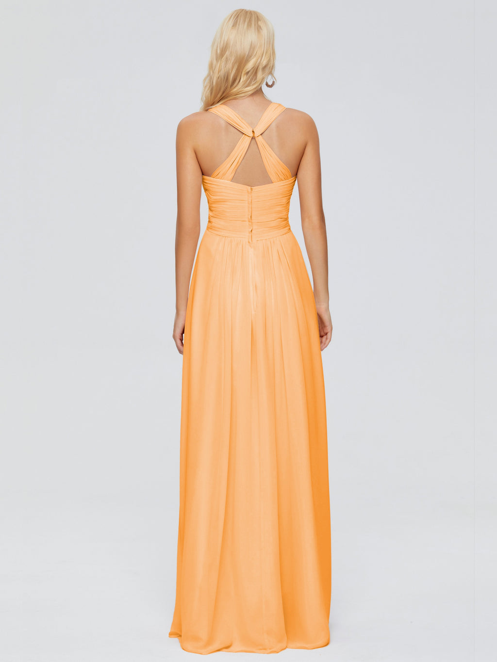 Josephine Spaghetti Straps Chiffon Bridesmaid Dresses