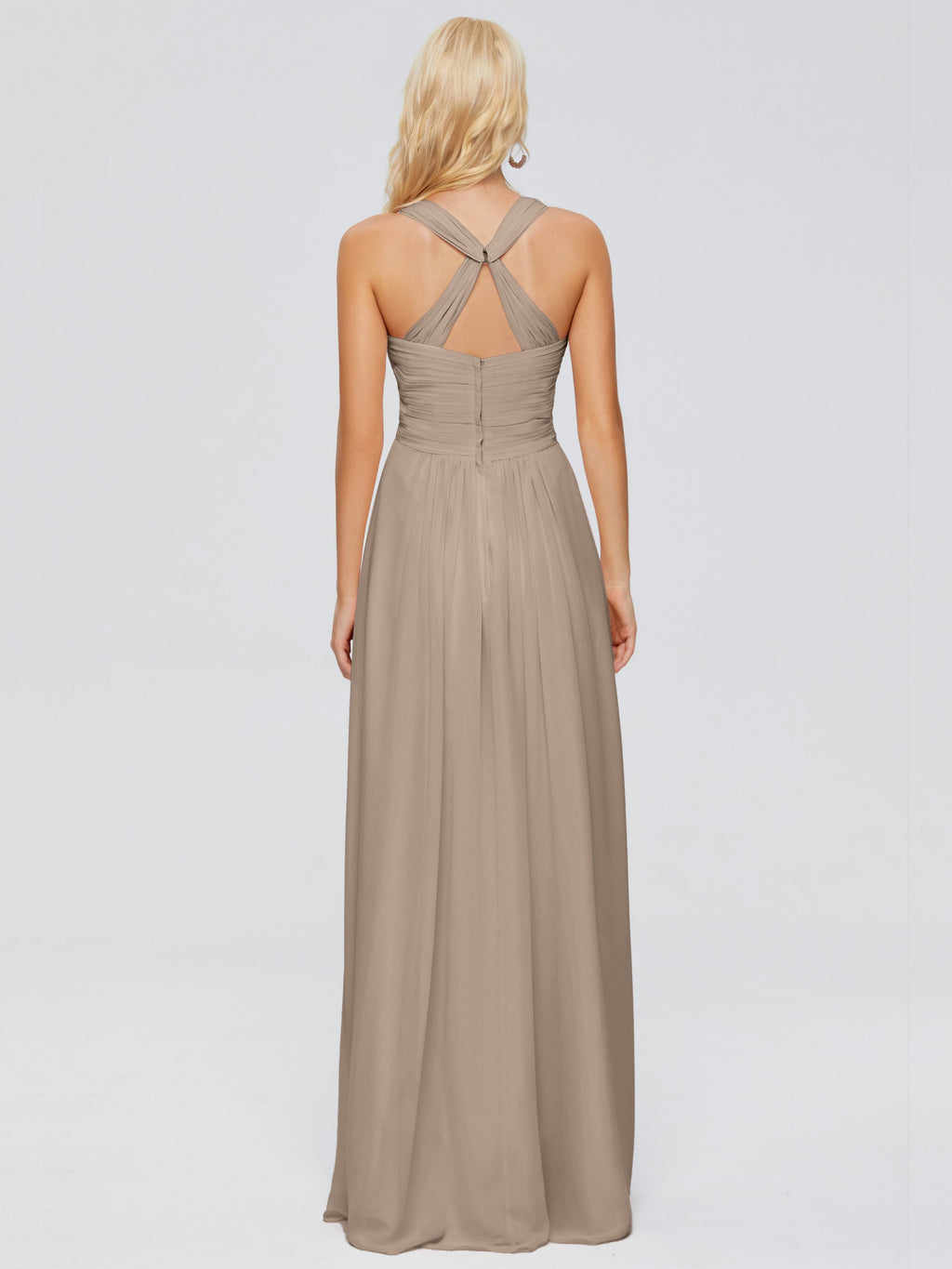 Josephine Spaghetti Straps Chiffon Bridesmaid Dresses