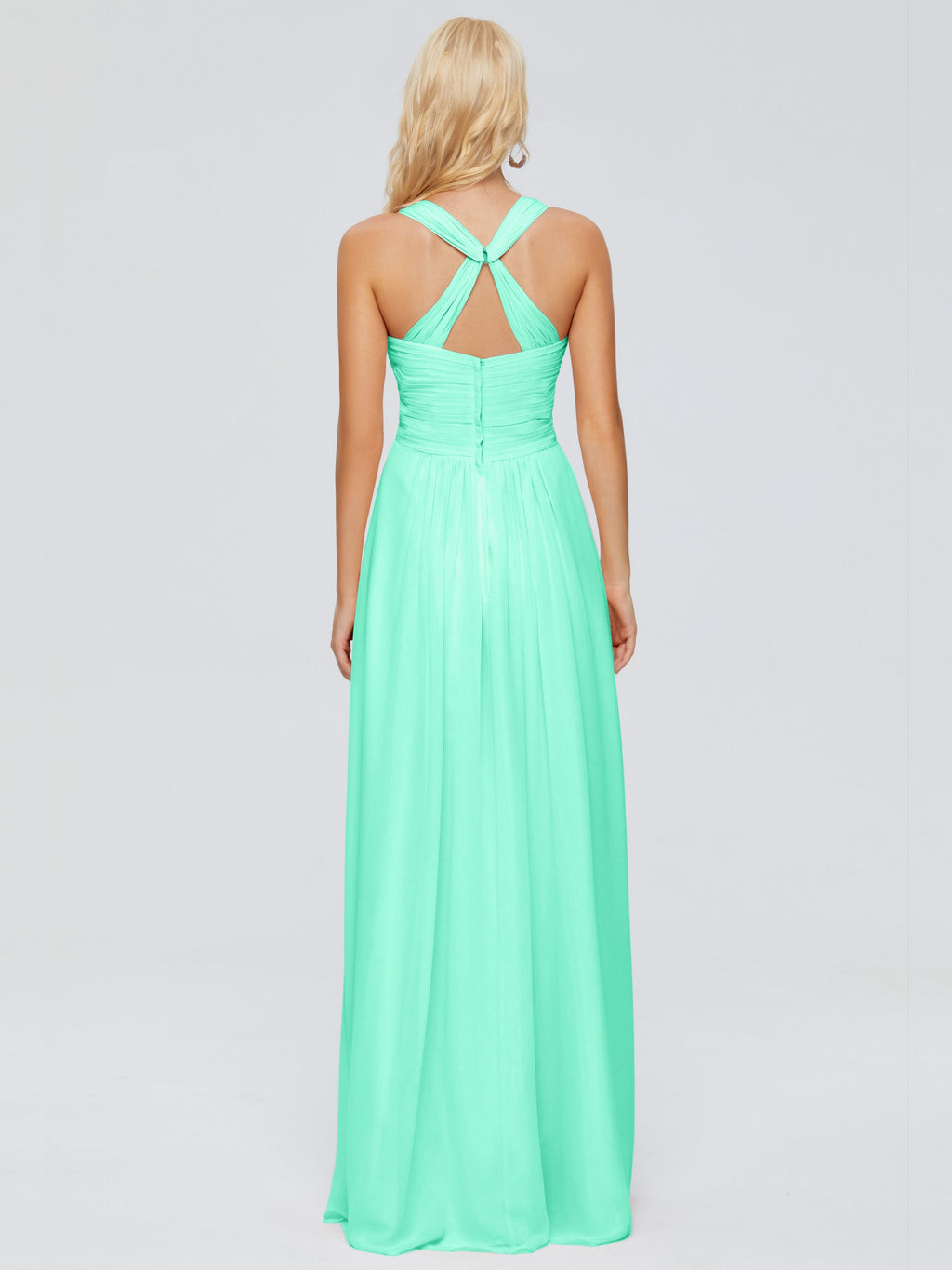 Josephine Spaghetti Straps Chiffon Bridesmaid Dresses