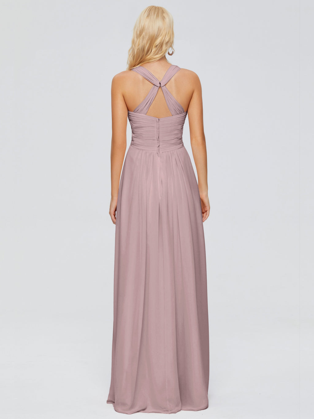Josephine Spaghetti Straps Chiffon Bridesmaid Dresses