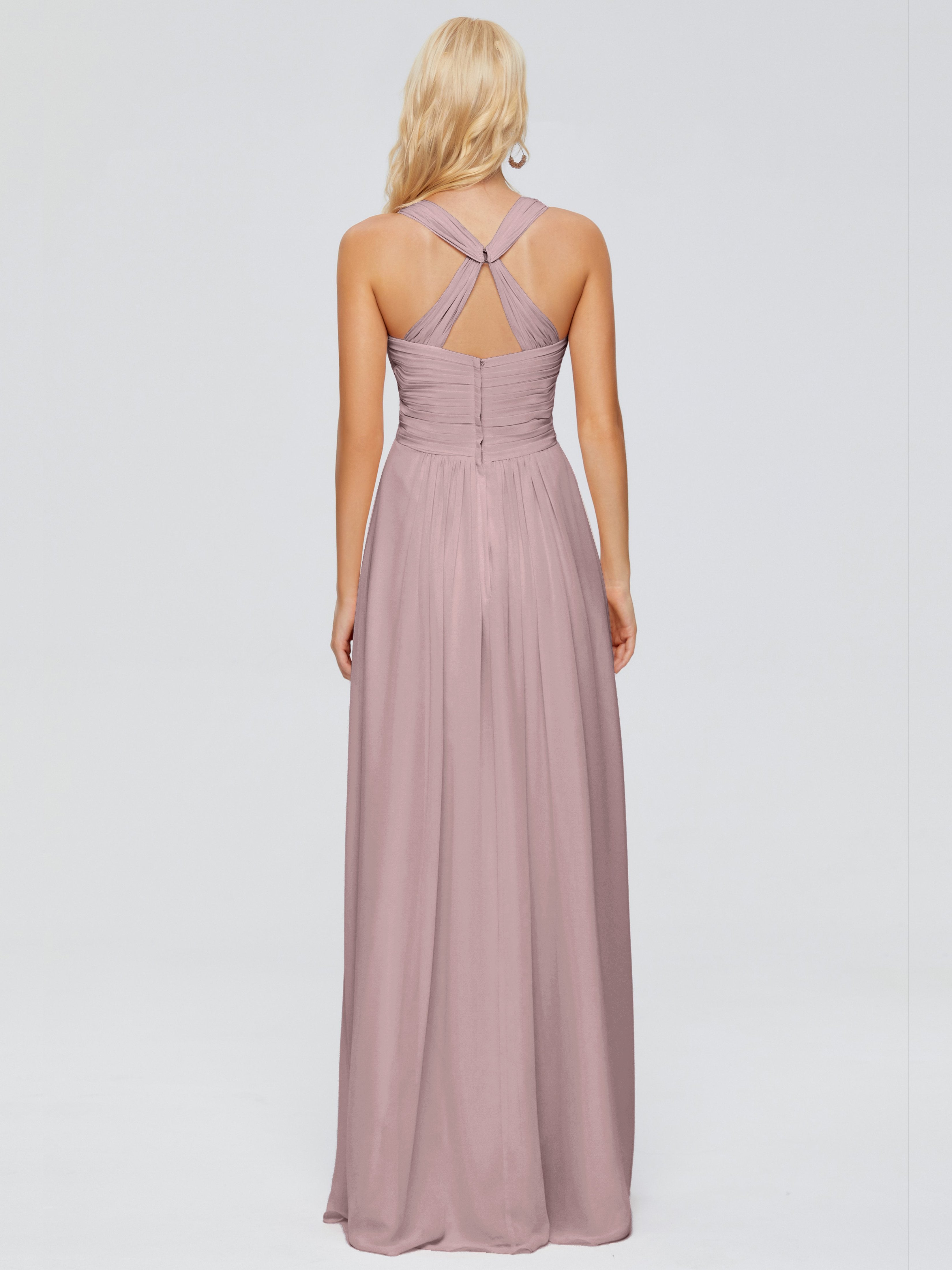 Josephine Spaghetti Straps Chiffon Bridesmaid Dresses