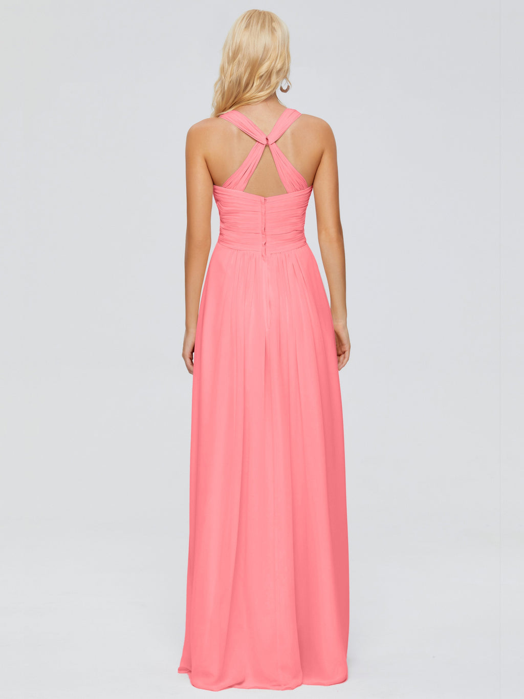 Josephine Spaghetti Straps Chiffon Bridesmaid Dresses