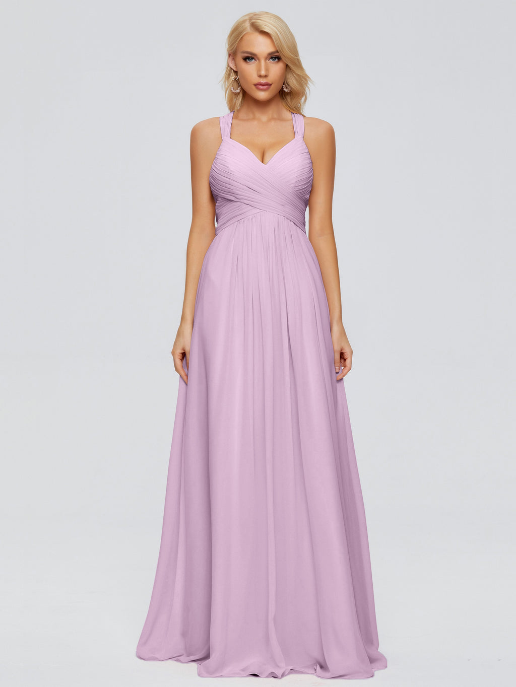 Josephine Spaghetti Straps Chiffon Bridesmaid Dresses