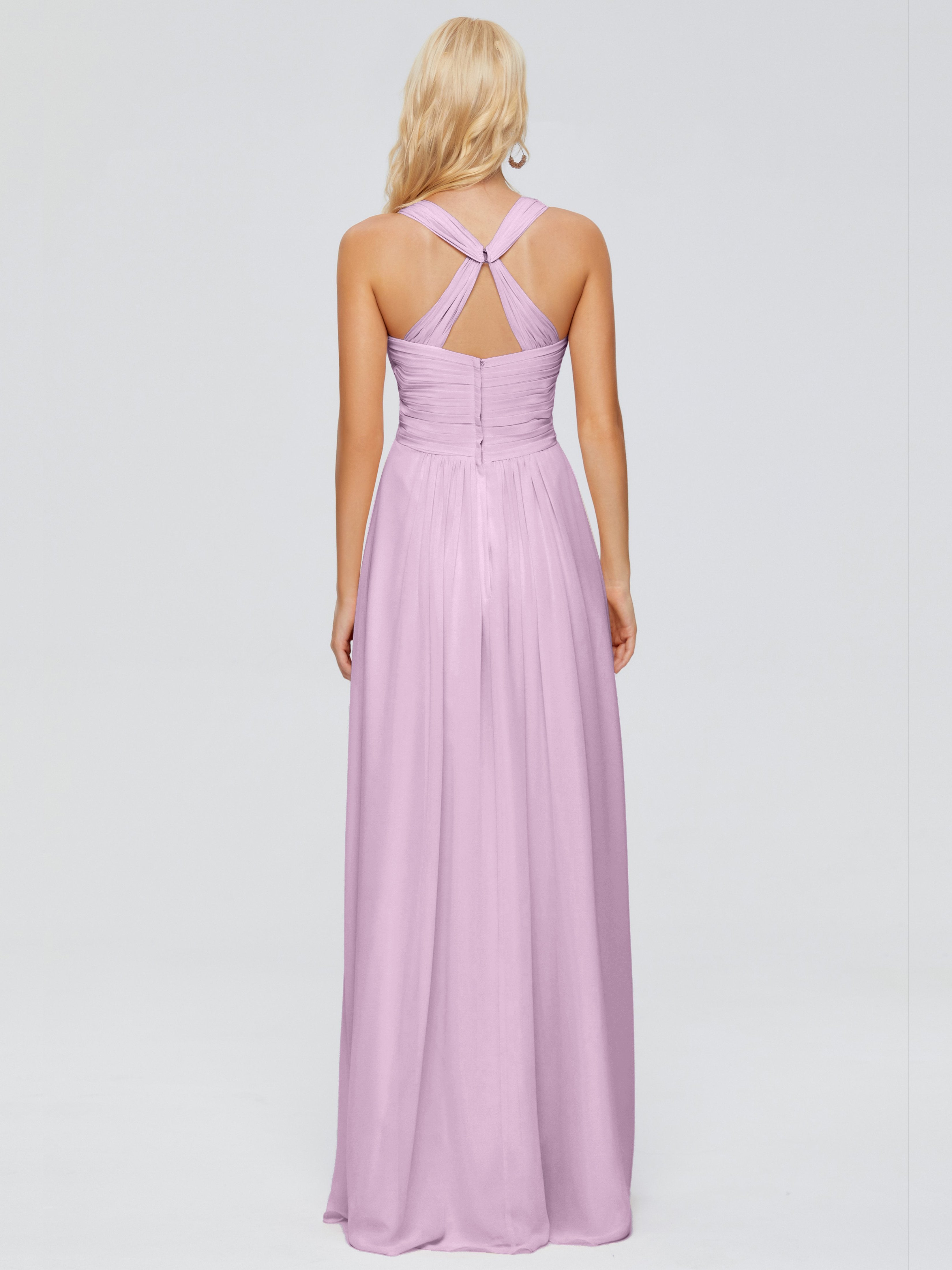 Josephine Spaghetti Straps Chiffon Bridesmaid Dresses