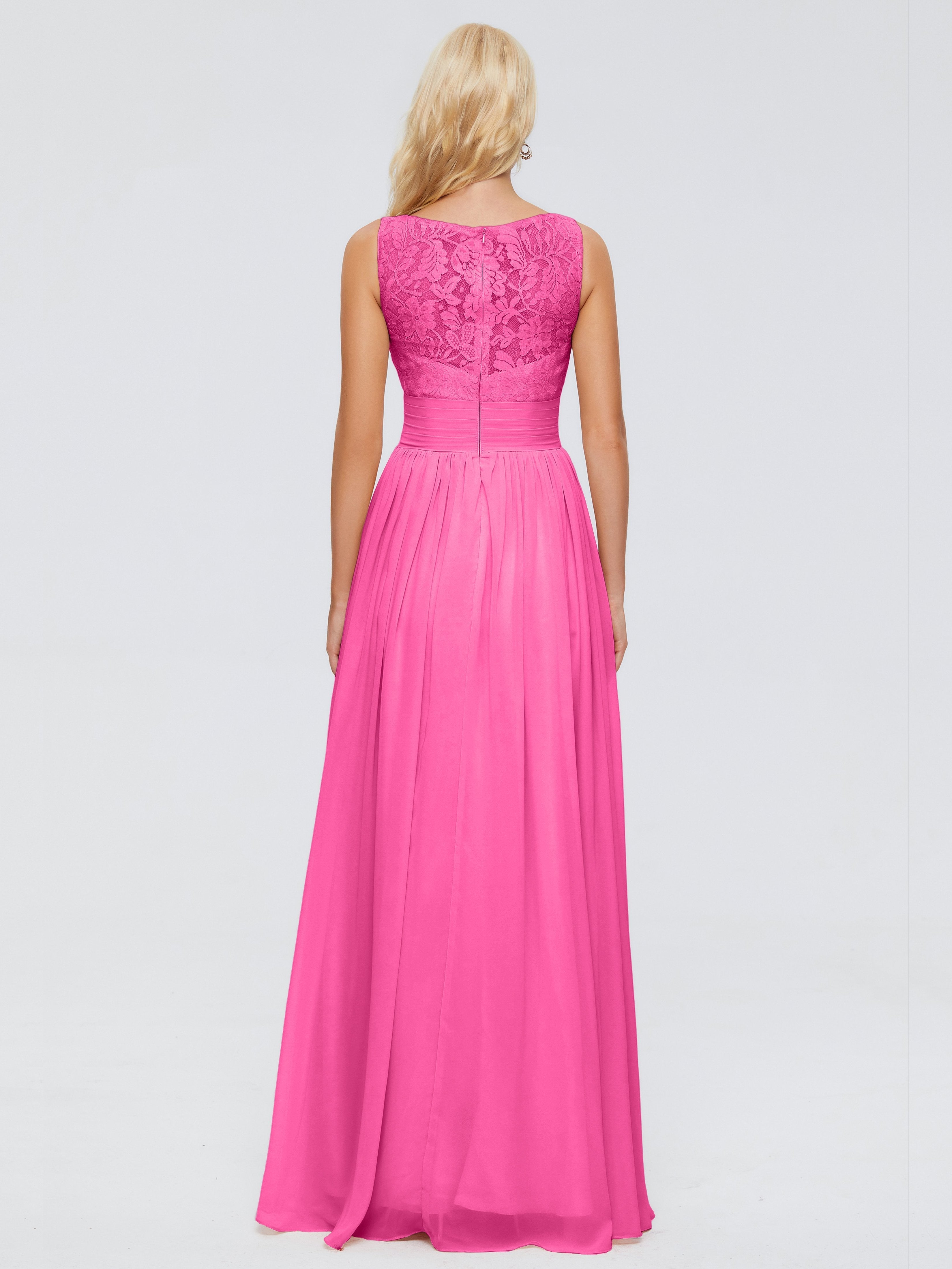 Kayla Straps Lace Chiffon Bridesmaid Dresses