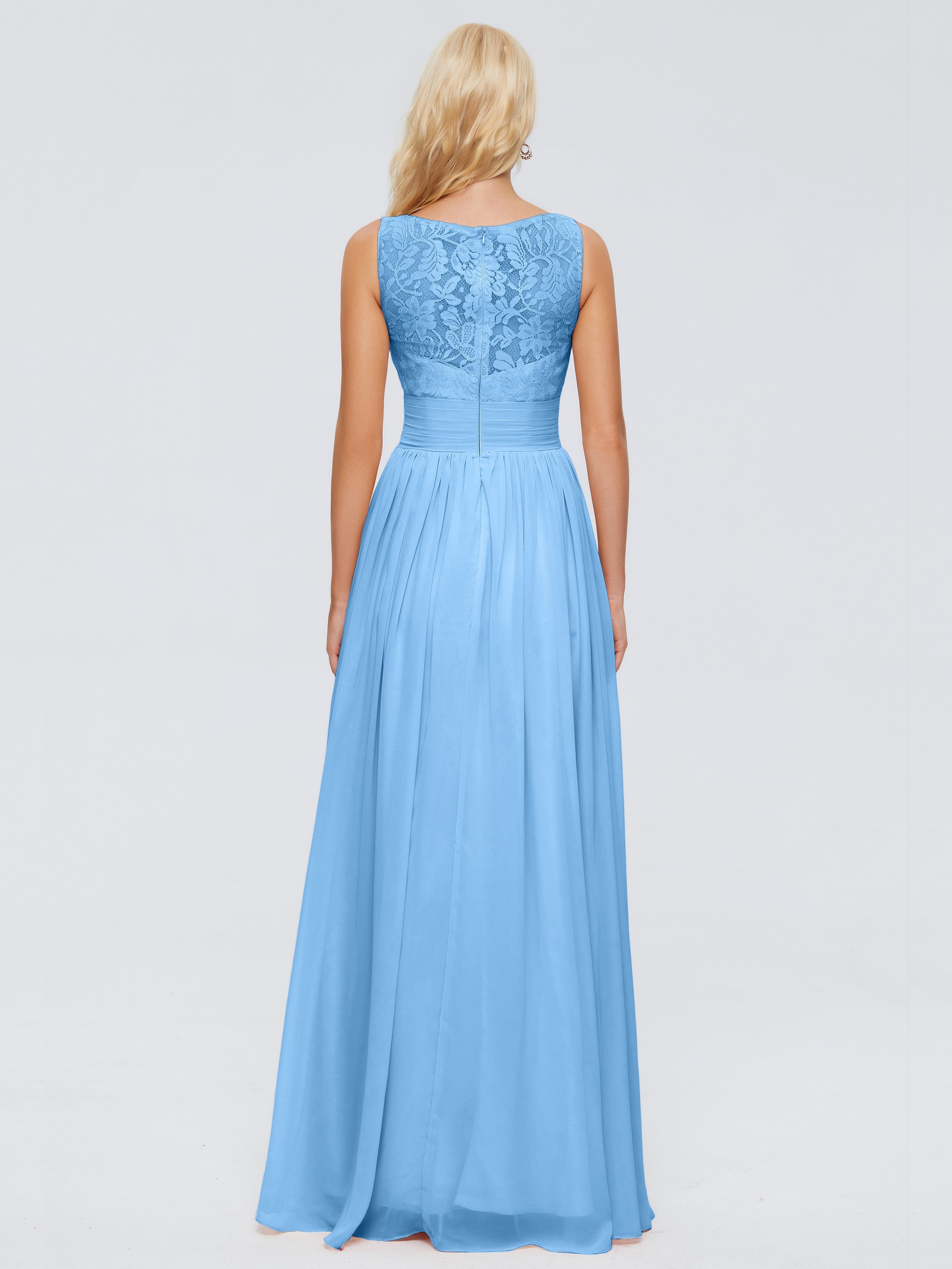 Kayla Straps Lace Chiffon Bridesmaid Dresses