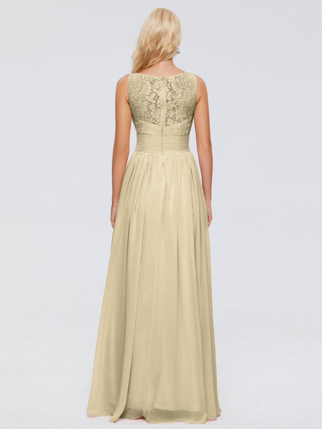 Kayla Straps Lace Chiffon Bridesmaid Dresses