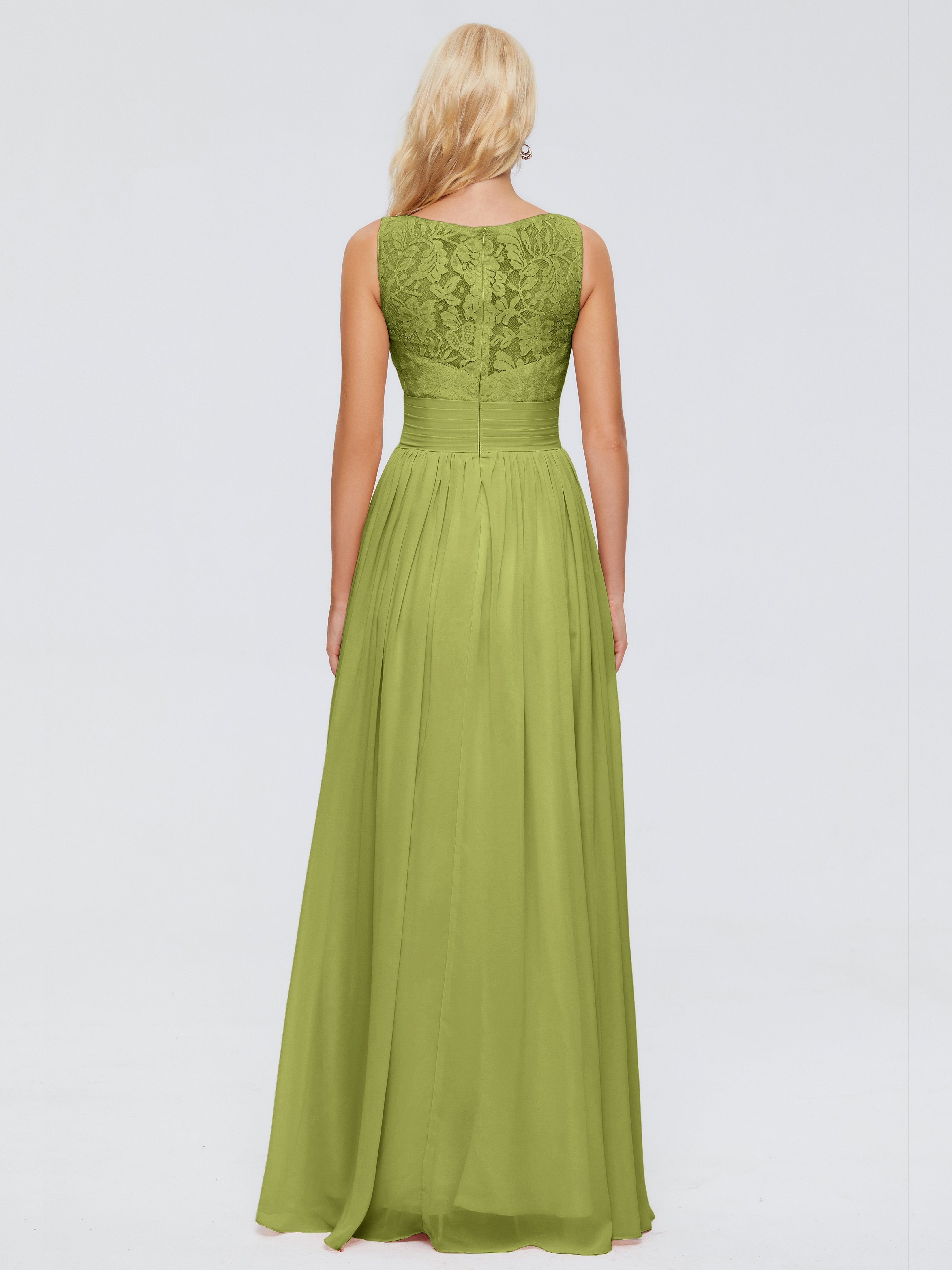 Kayla Straps Lace Chiffon Bridesmaid Dresses