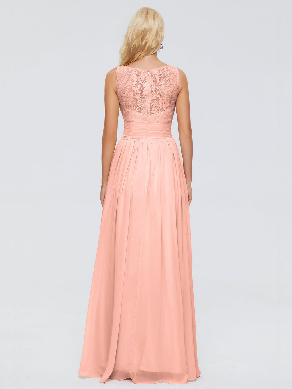 Kayla Straps Lace Chiffon Bridesmaid Dresses
