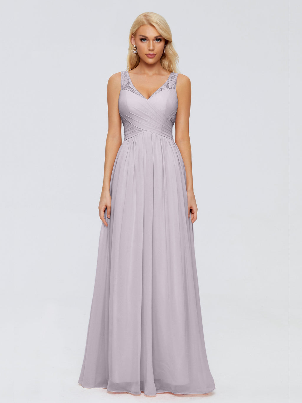 Kayla Straps Lace Chiffon Bridesmaid Dresses
