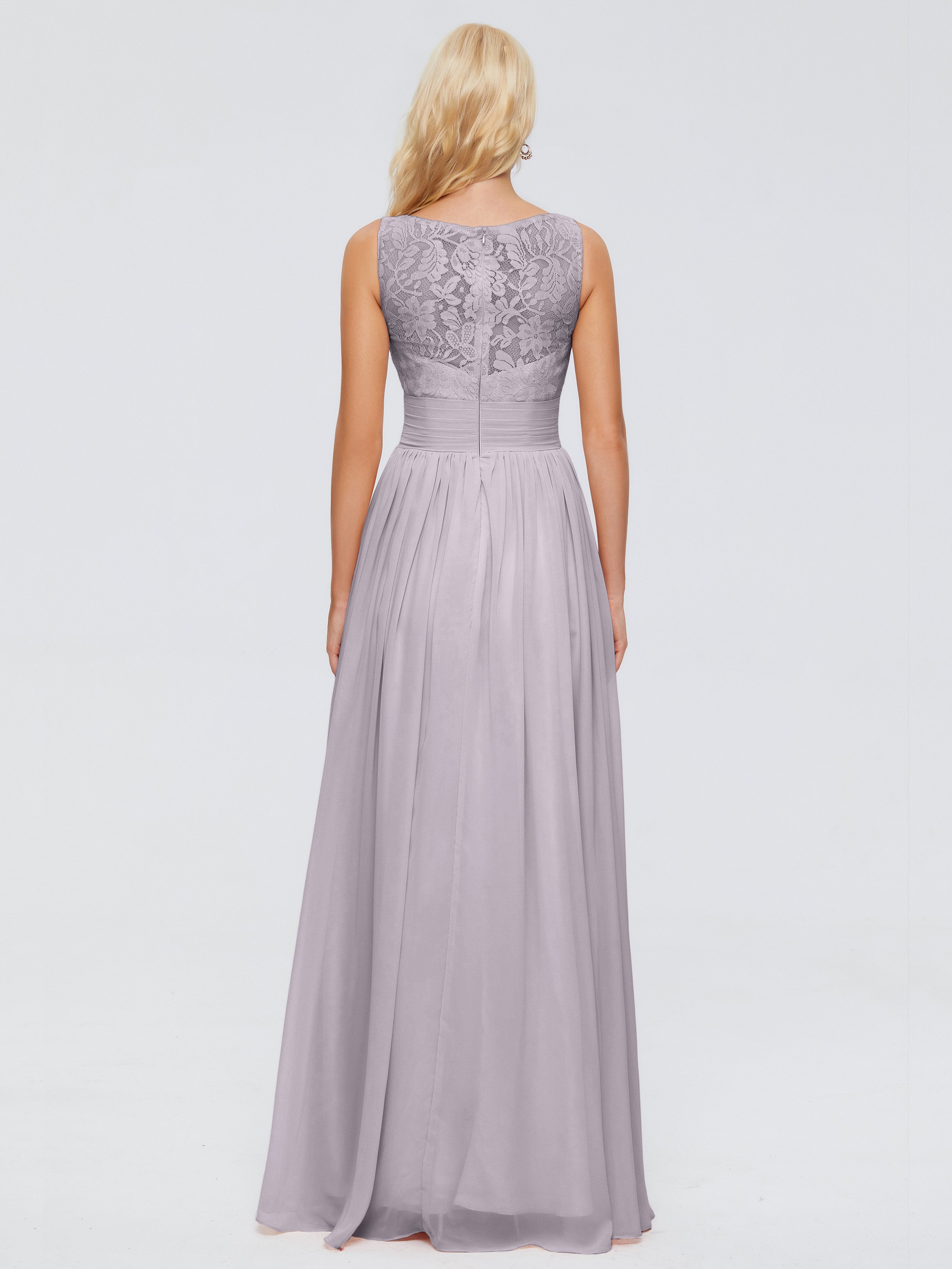 Kayla Straps Lace Chiffon Bridesmaid Dresses
