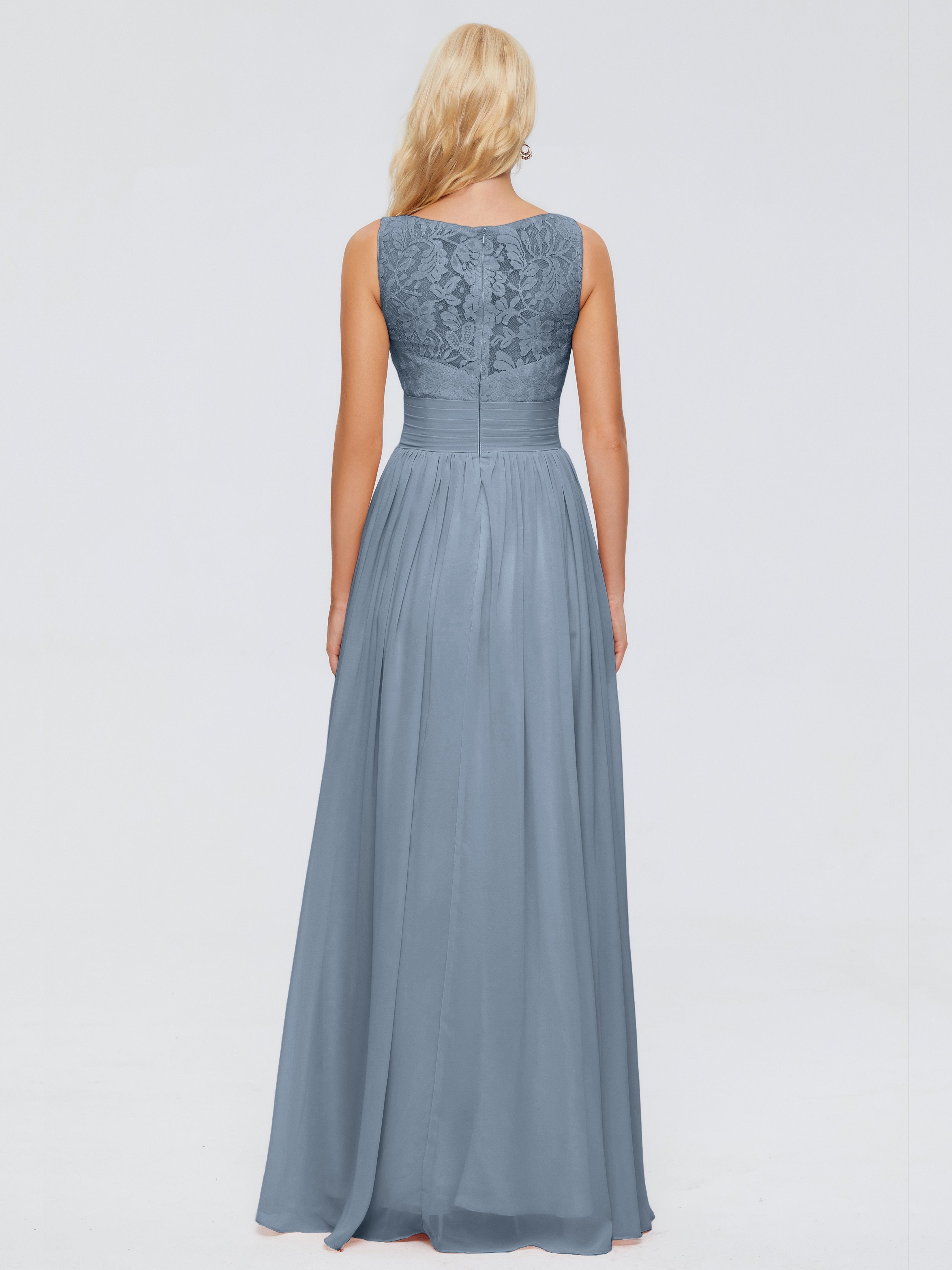 Kayla Straps Lace Chiffon Bridesmaid Dresses
