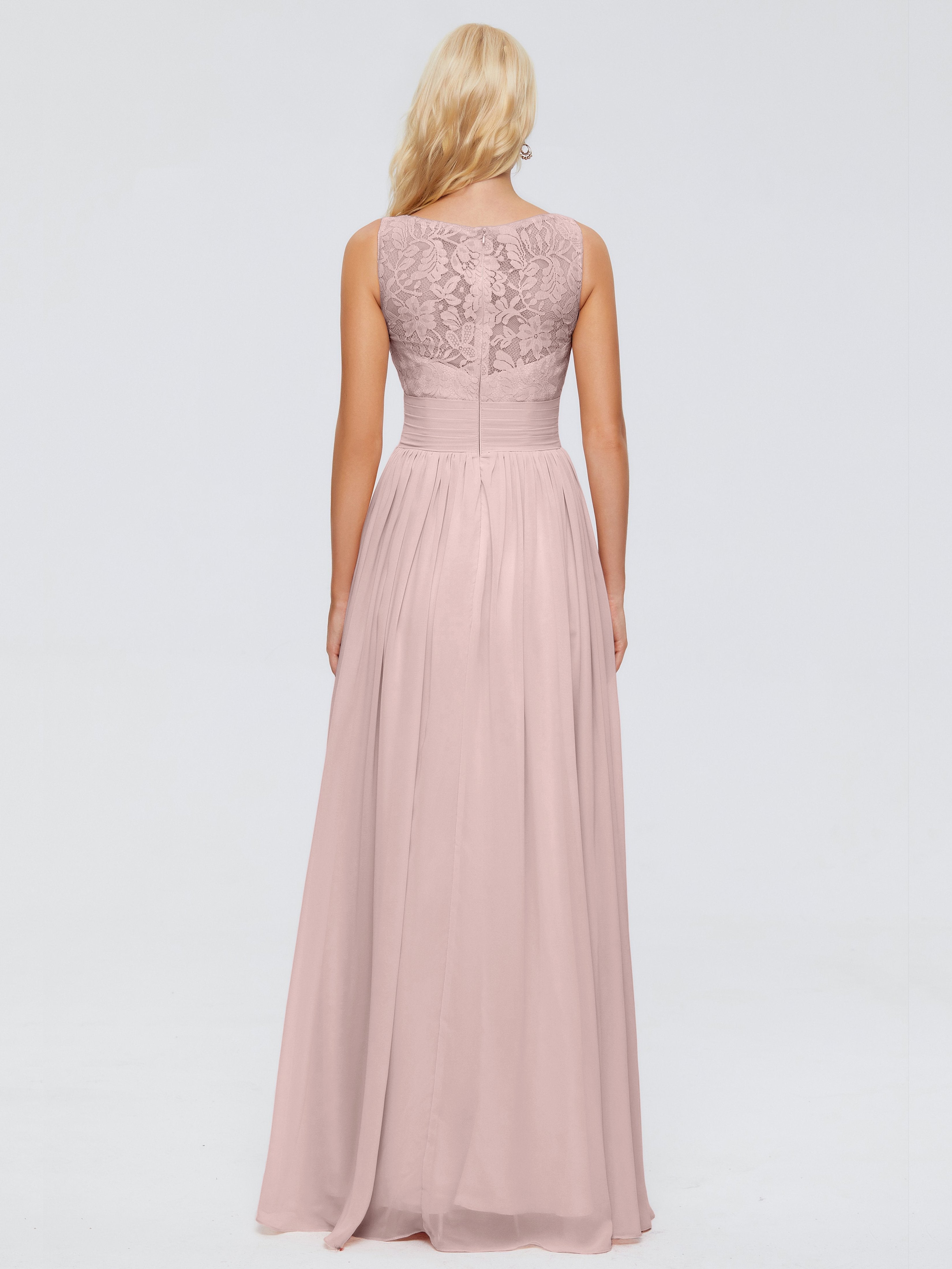 Kayla Straps Lace Chiffon Bridesmaid Dresses