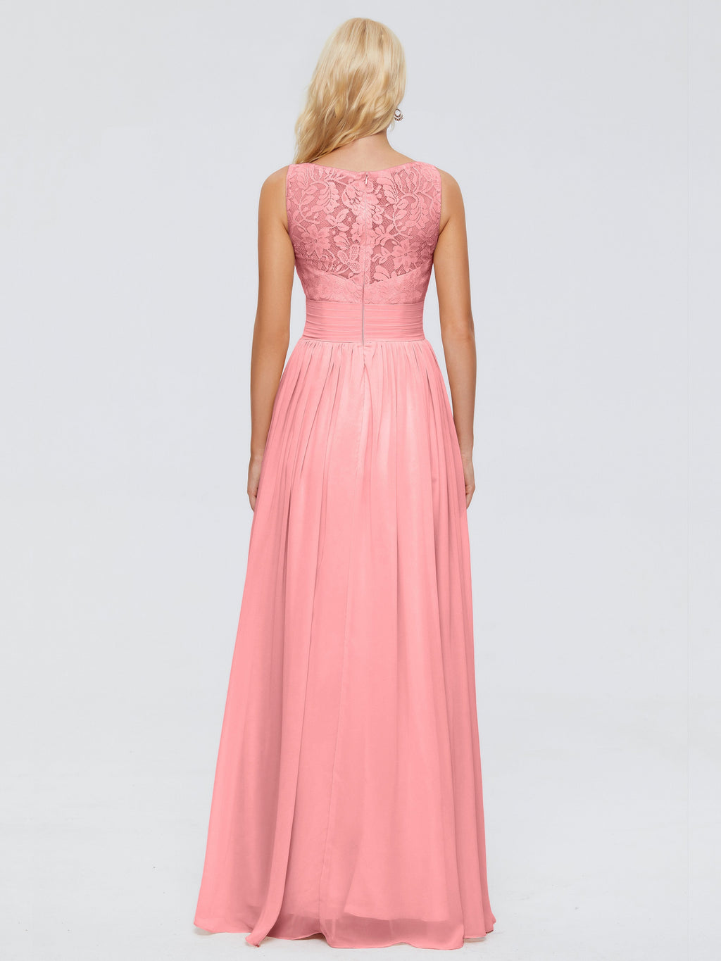 Kayla Straps Lace Chiffon Bridesmaid Dresses