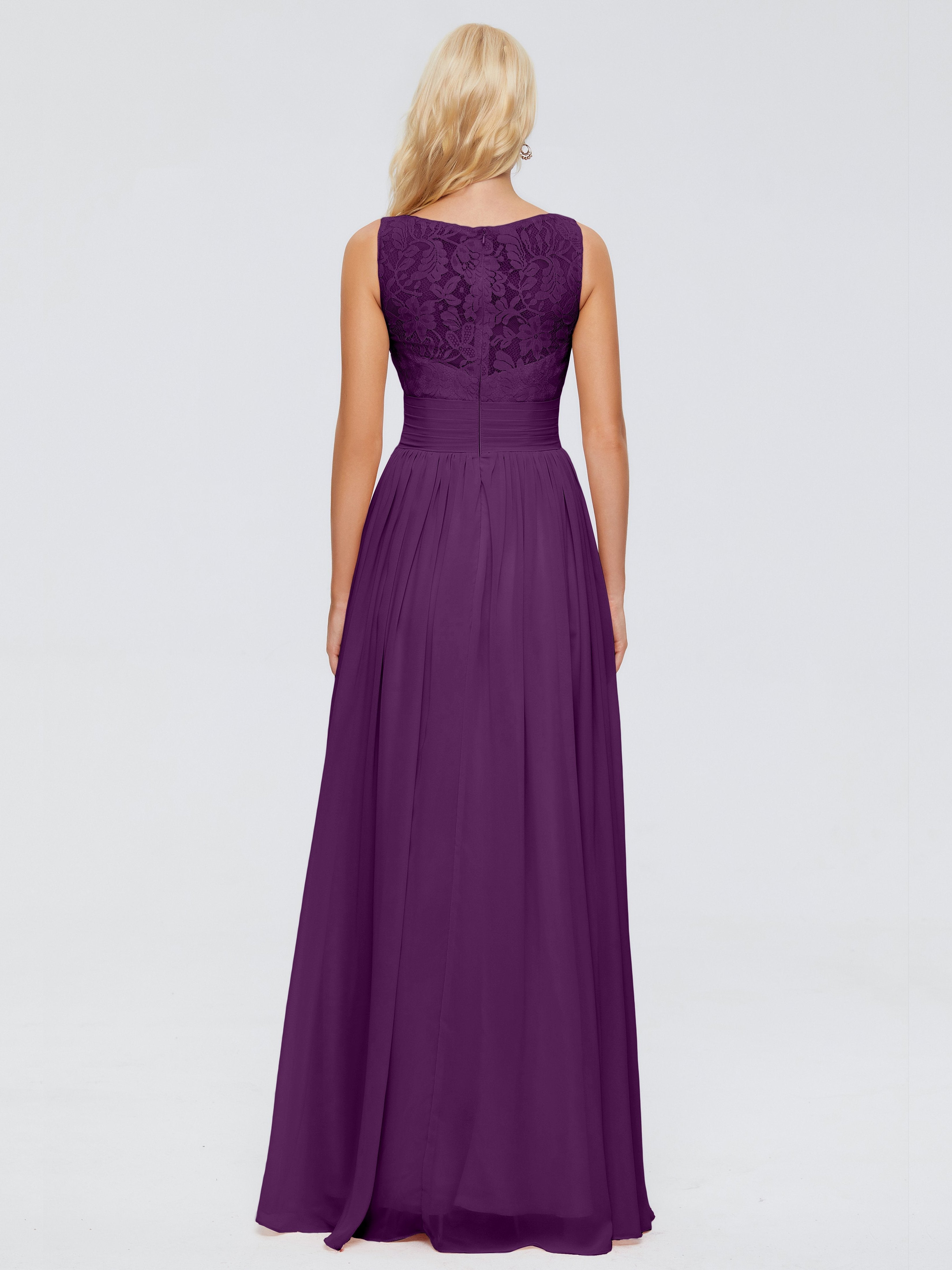 Kayla Straps Lace Chiffon Bridesmaid Dresses
