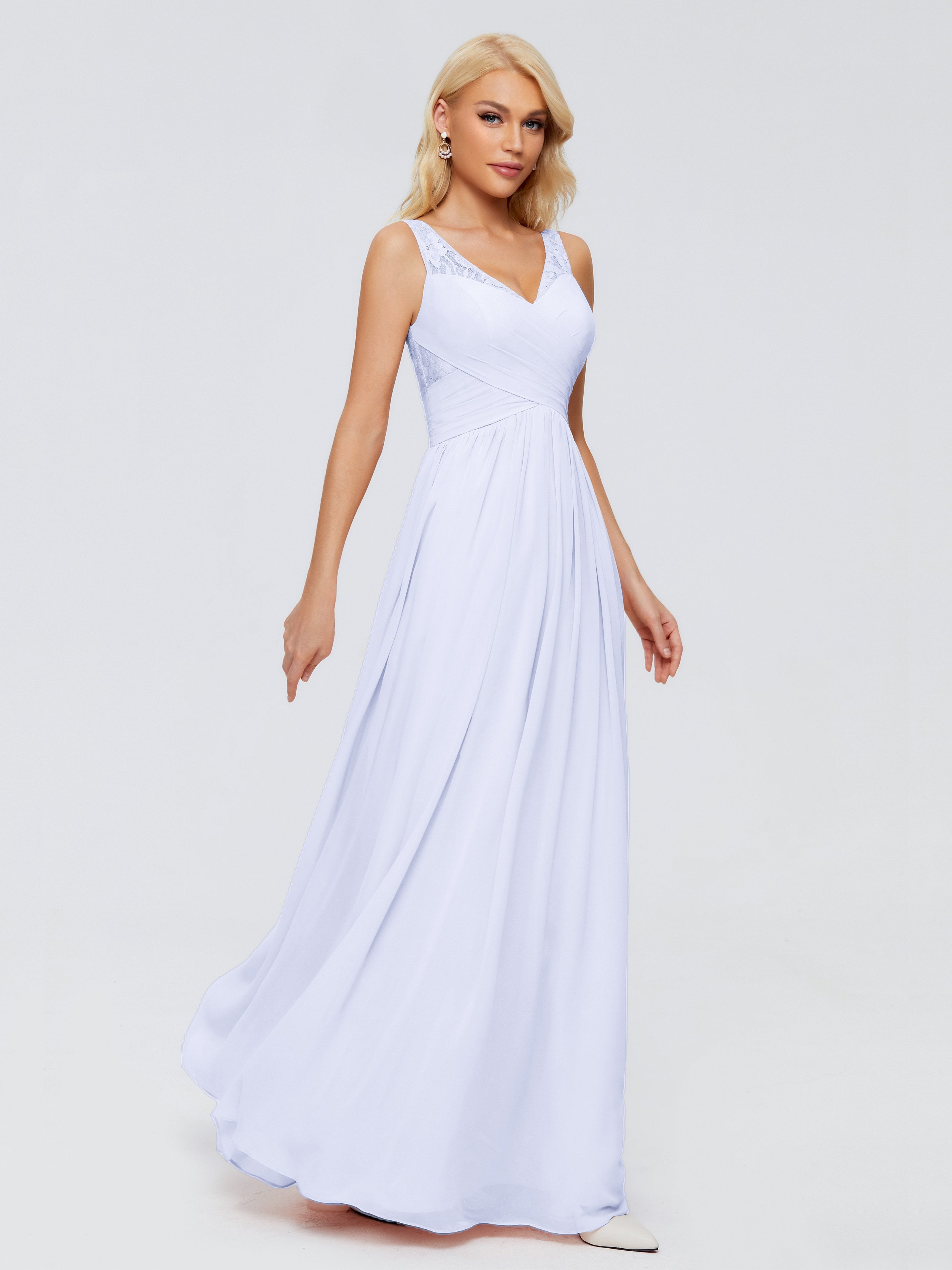 Kayla Straps Lace Chiffon Bridesmaid Dresses