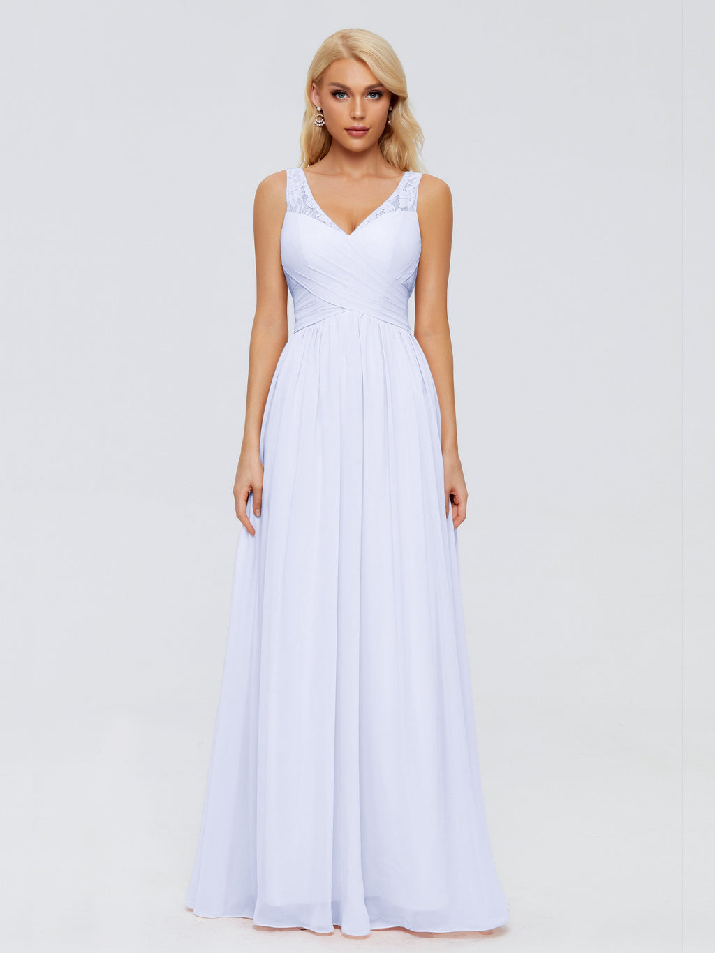 Kayla Straps Lace Chiffon Bridesmaid Dresses