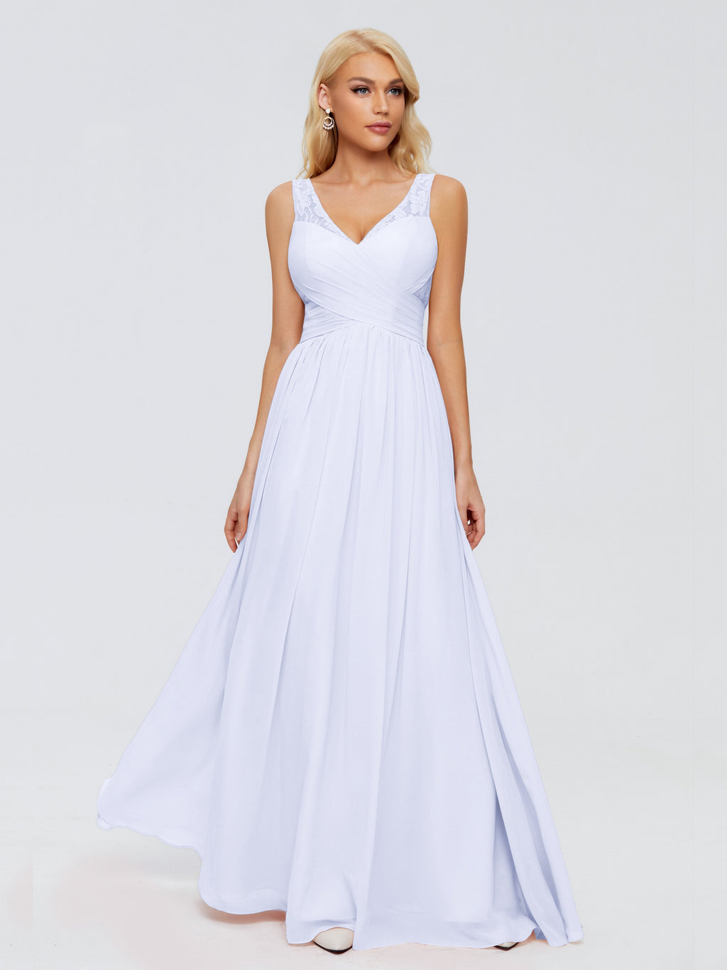 Kayla Straps Lace Chiffon Bridesmaid Dresses