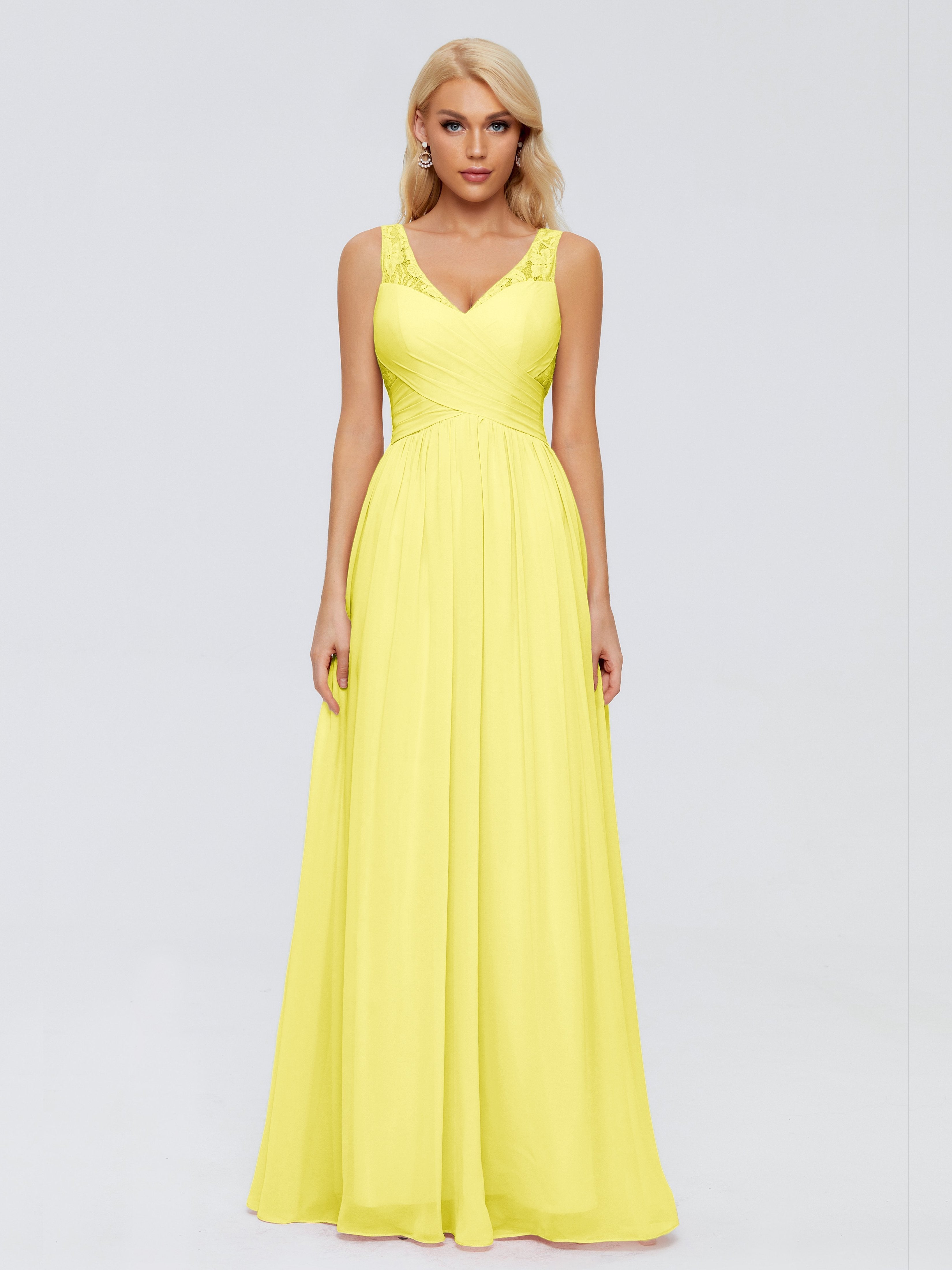Kayla Straps Lace Chiffon Bridesmaid Dresses
